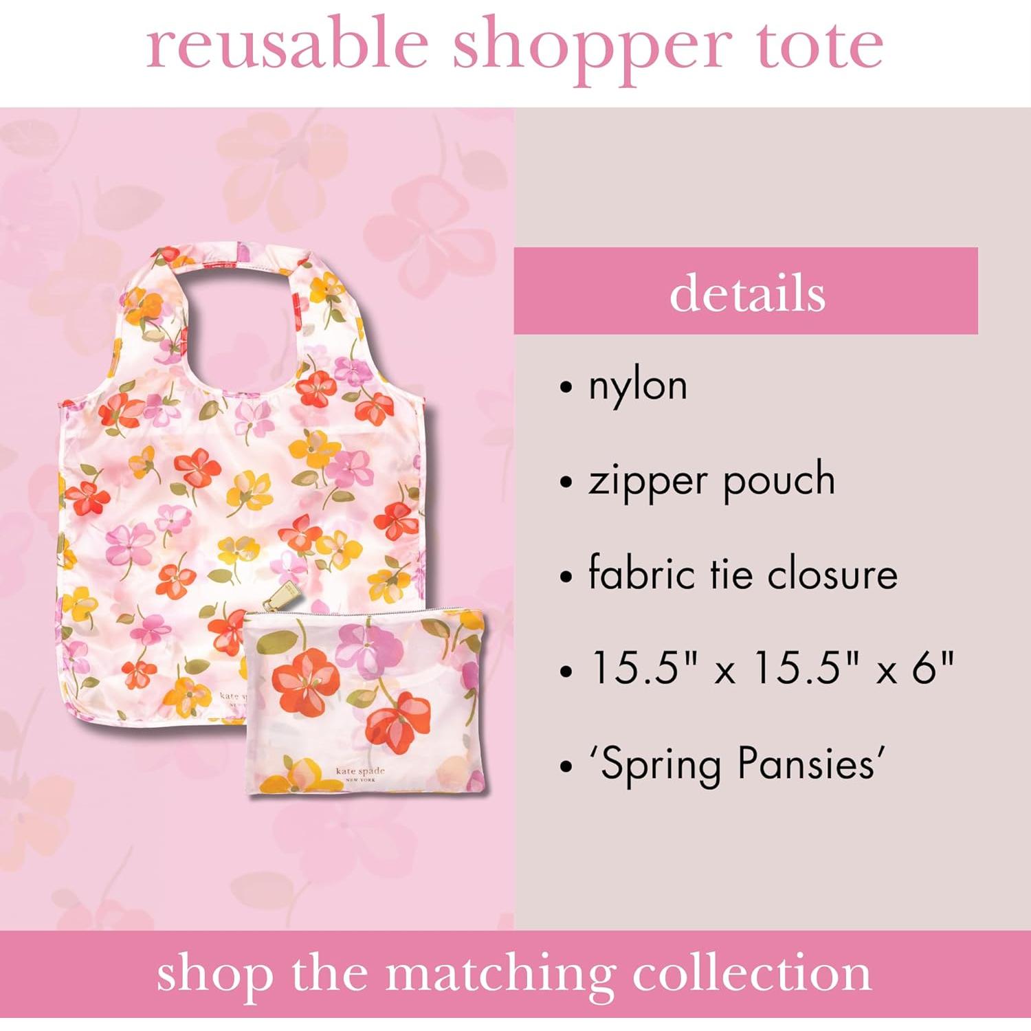 Bolsa Reutilizable Kate Spade Nueva York Tote Plegable 39.4x15.2 cm