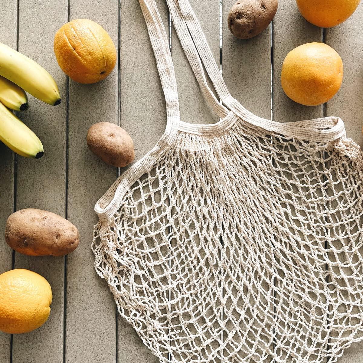 Set de 3 bolsas de malla de algodón reutilizables - allydrew