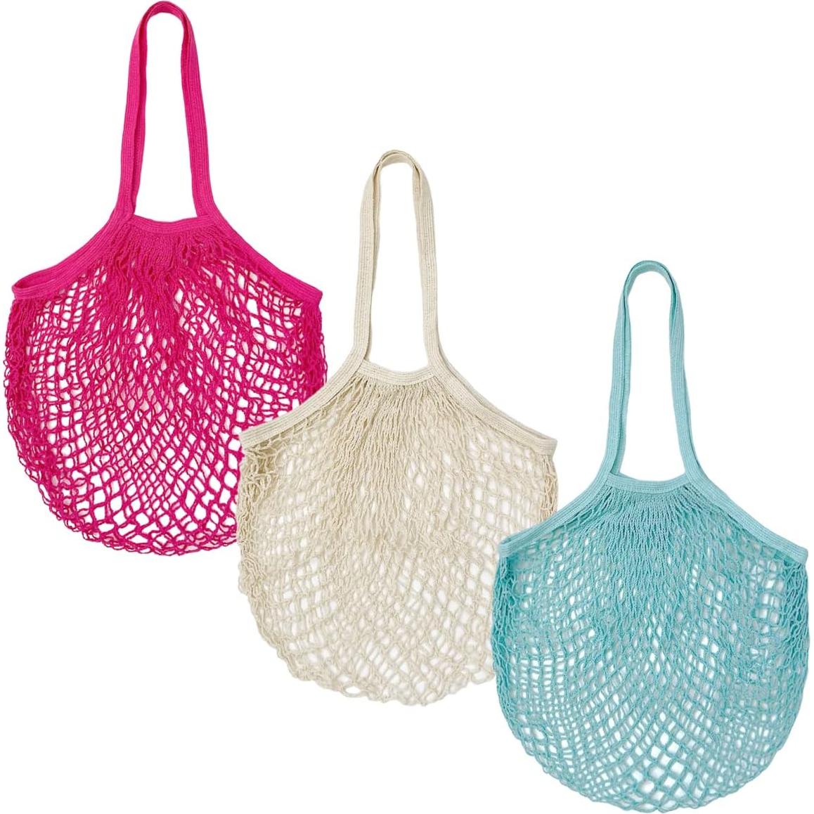 Set de 3 bolsas de malla de algodón reutilizables - allydrew