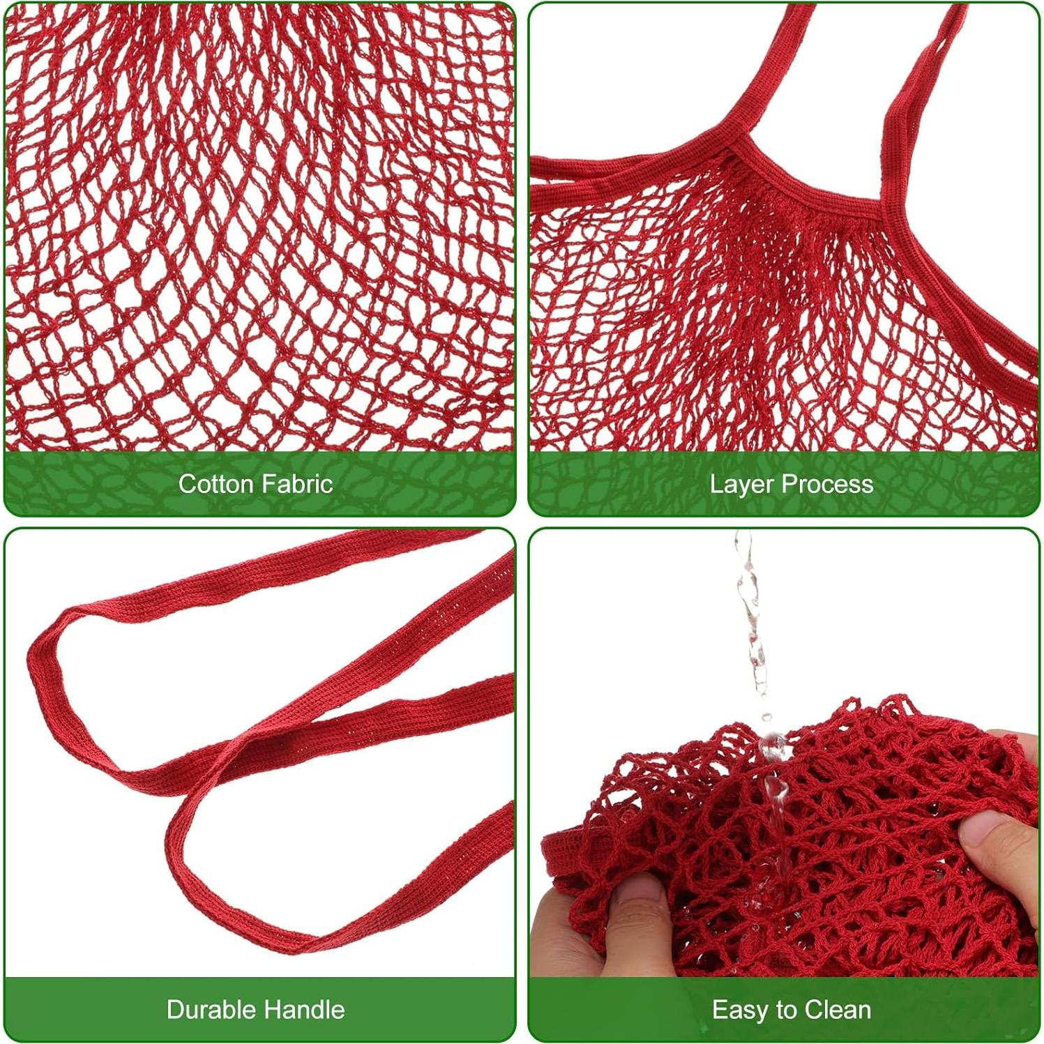 Bolsas de Almacenamiento Reutilizables uxcell de Malla Algodón