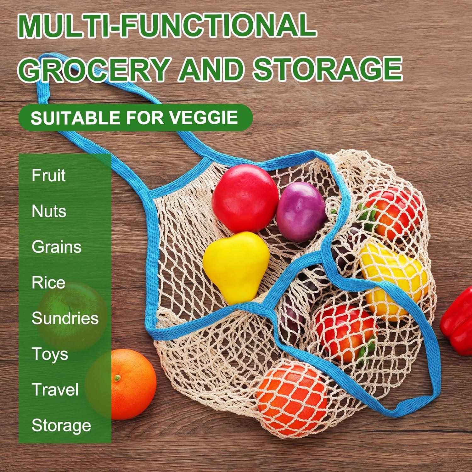 Bolsas de Almacenamiento Reutilizables uxcell de Malla Algodón