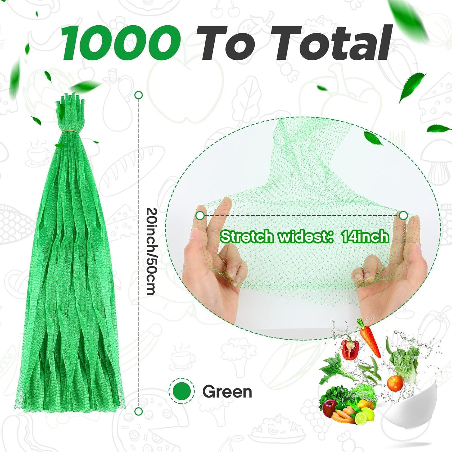 Bolsas de Malla Reutilizables Windyun 1000 Pcs 50.8 cm Verde