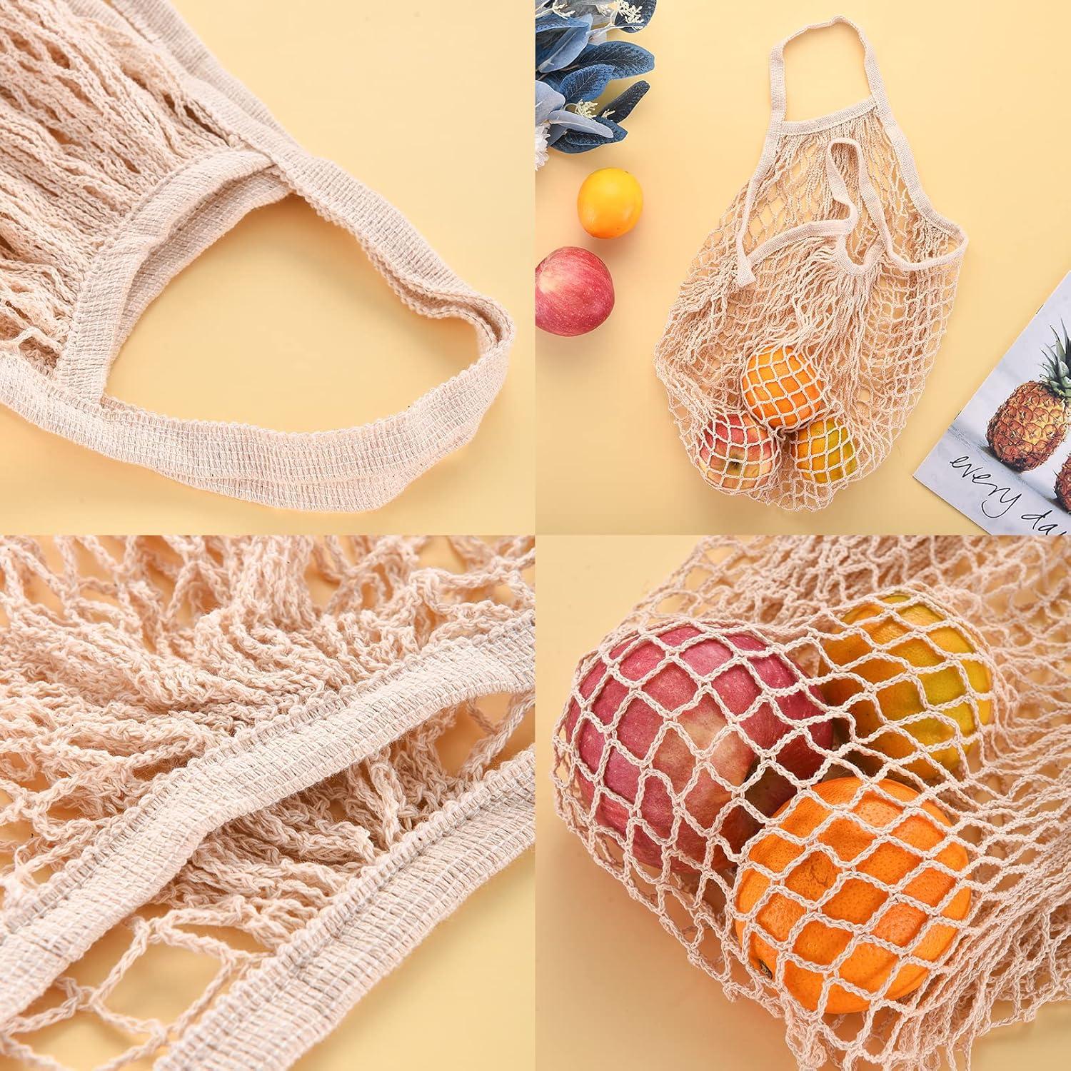 Bolsas de Compras Reutilizables de Algodón Ecológicas 2 Pack