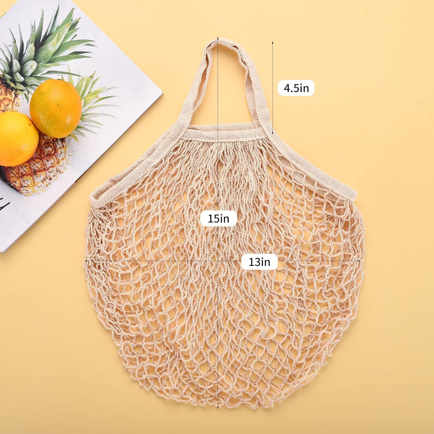 Bolsas de Compras Reutilizables de Algodón Ecológicas 2 Pack