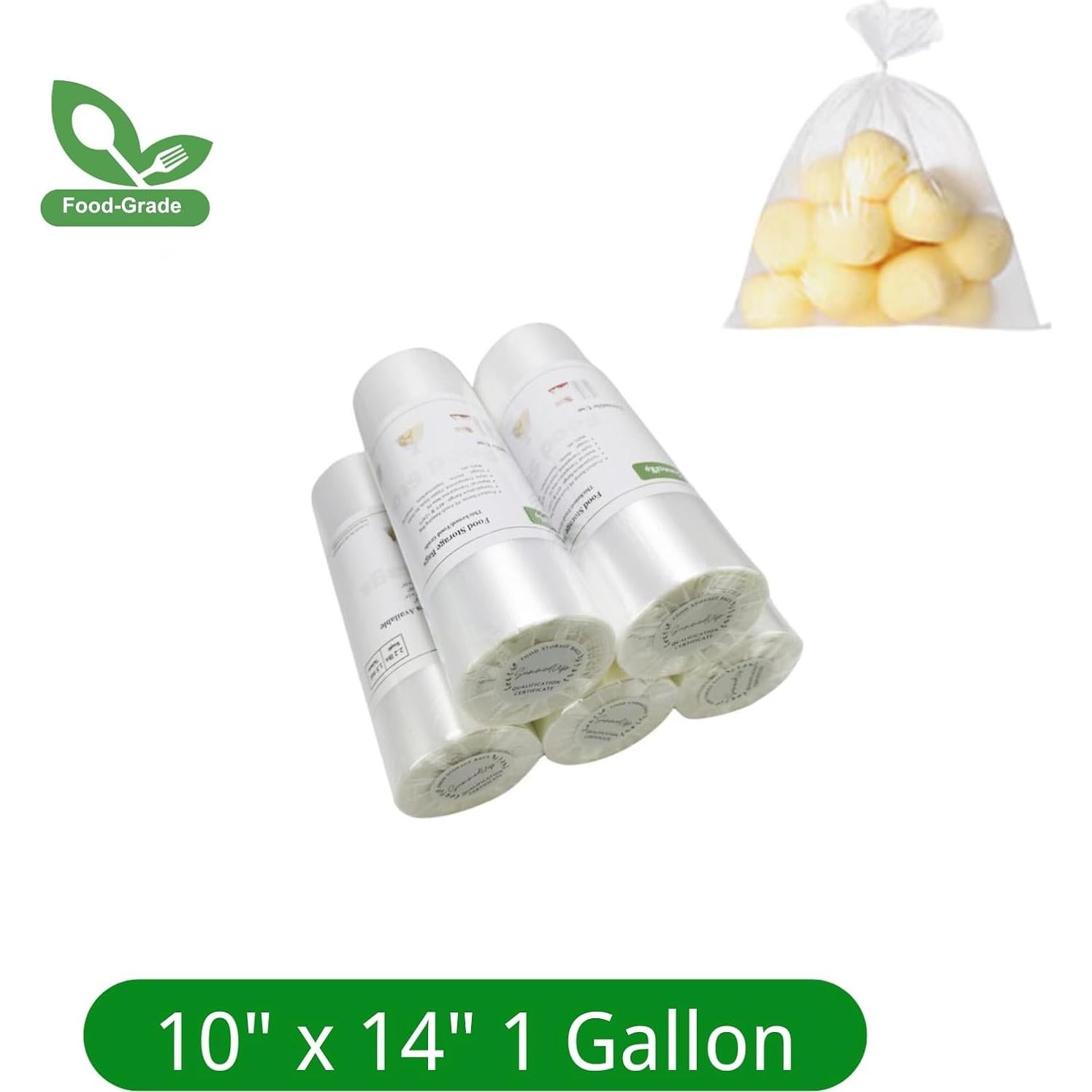 Bolsas de Almacenamiento de Alimentos SummedUp 25.4x35.6cm 1 Galón