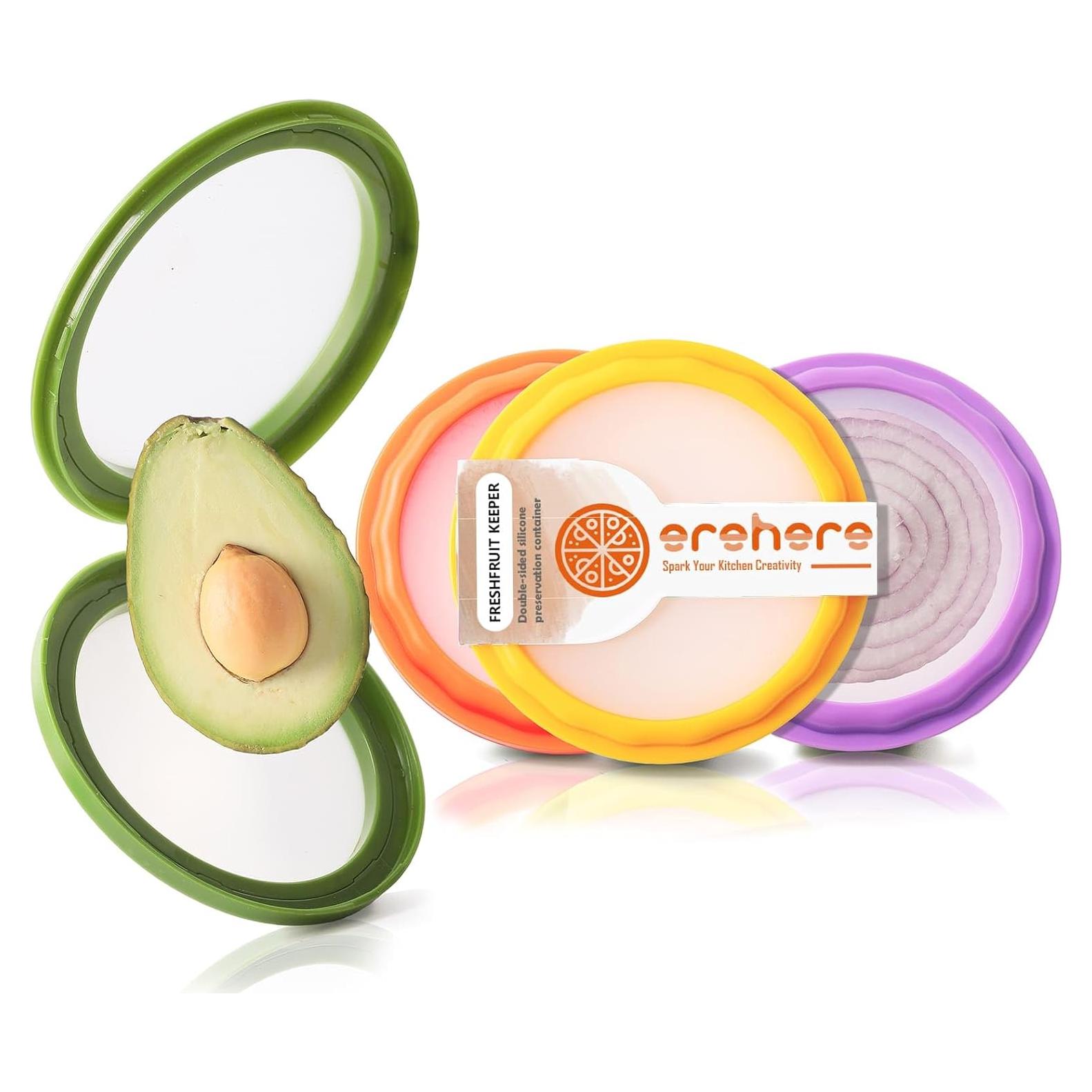 Juego de 4 Contenedores de Almacenamiento de Alimentos Silicona