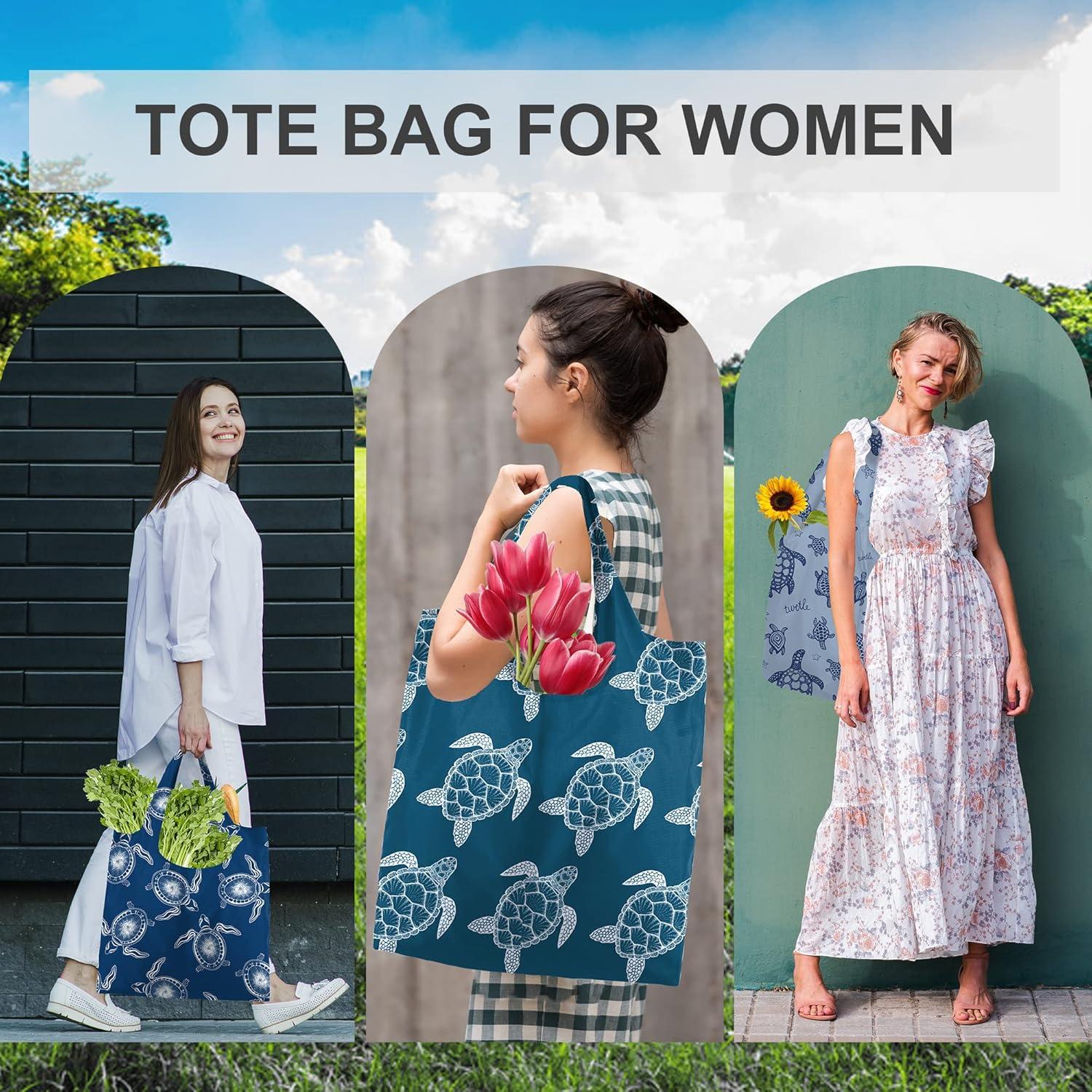 BeeGreen Bolsa de Compras Reutilizable Grande Tortuga Marina 6 Pzas