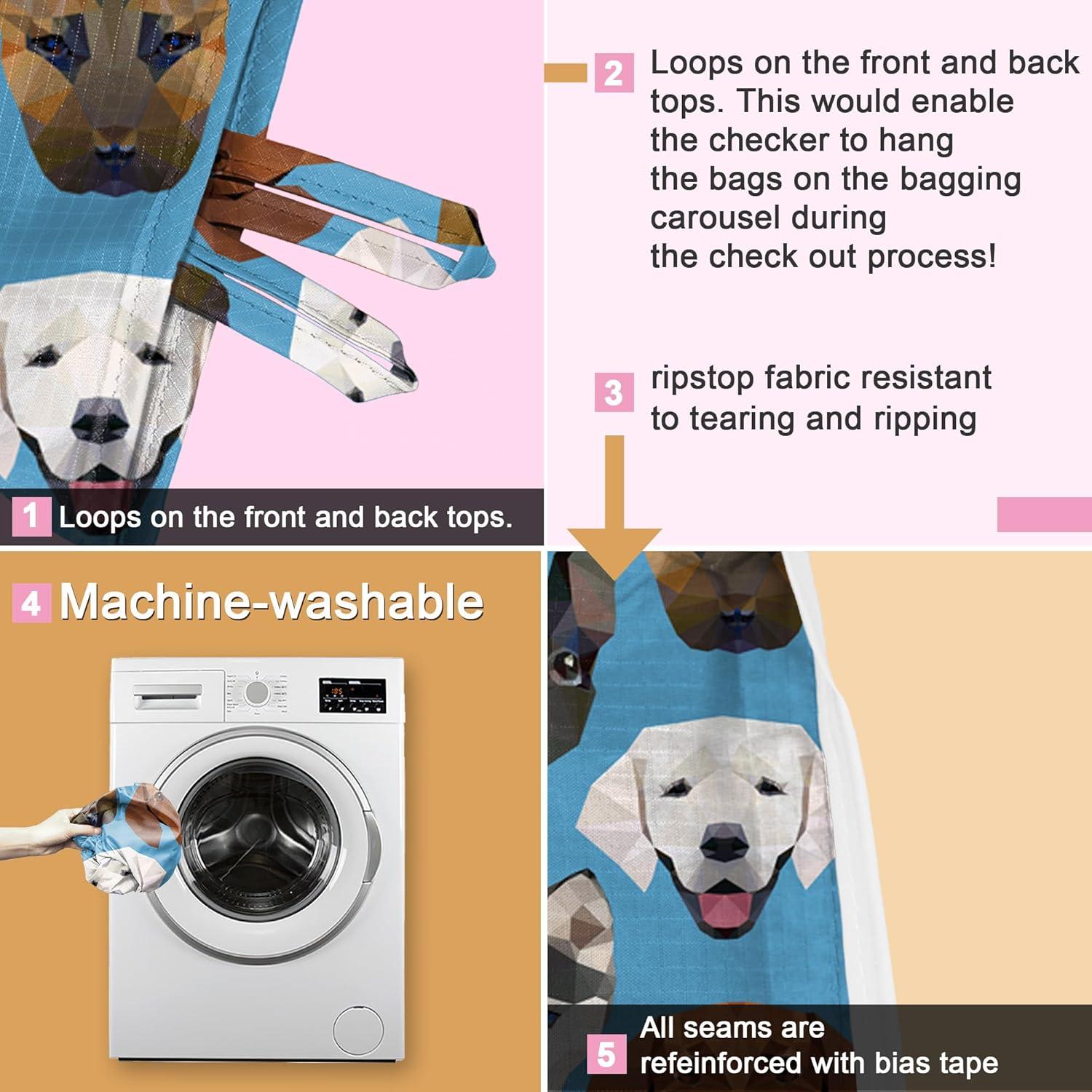 BeeGreen Bolsa de Compras Reutilizable Grande Tortuga Marina 6 Pzas