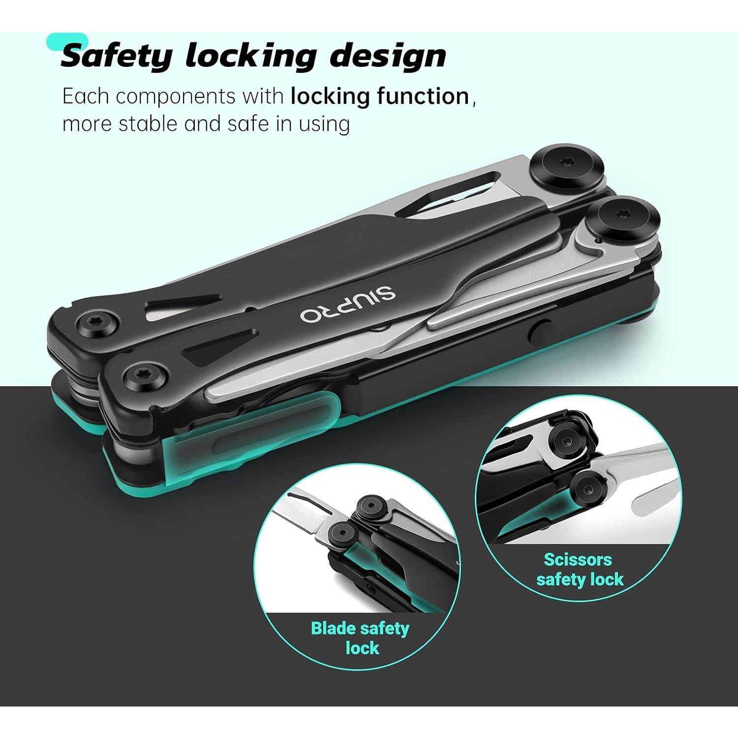 Cuchillo Multiherramienta SIUPRO SD-8 14 en 1 Plegable