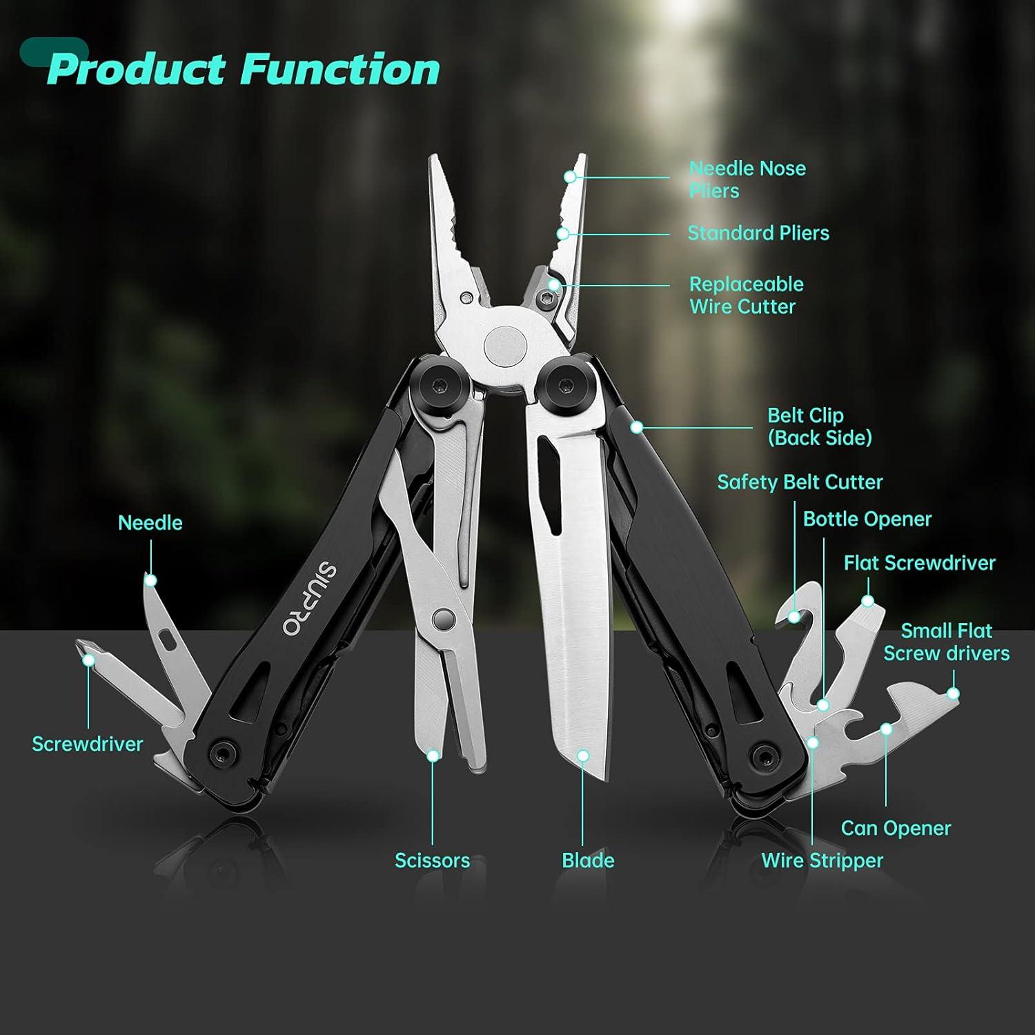 Cuchillo Multiherramienta SIUPRO SD-8 14 en 1 Plegable