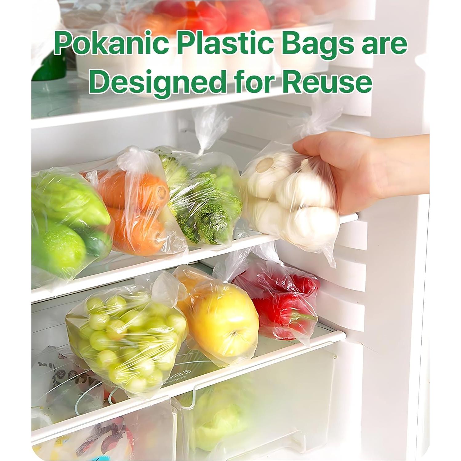 Bolsa Plástica Transparente 10x15 cm - 350 Bolsas Reutilizables