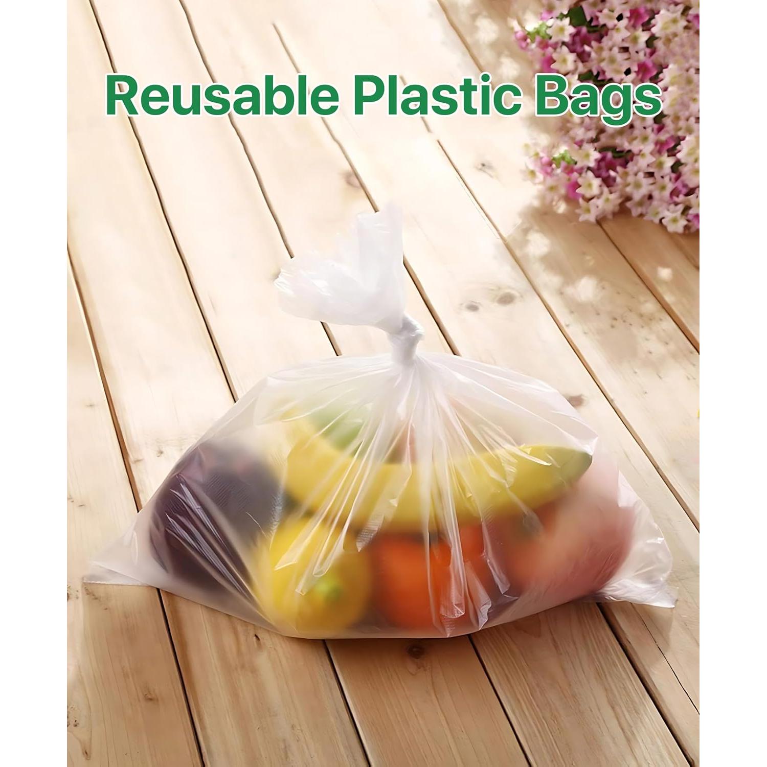 Bolsa Plástica Transparente 10x15 cm - 350 Bolsas Reutilizables