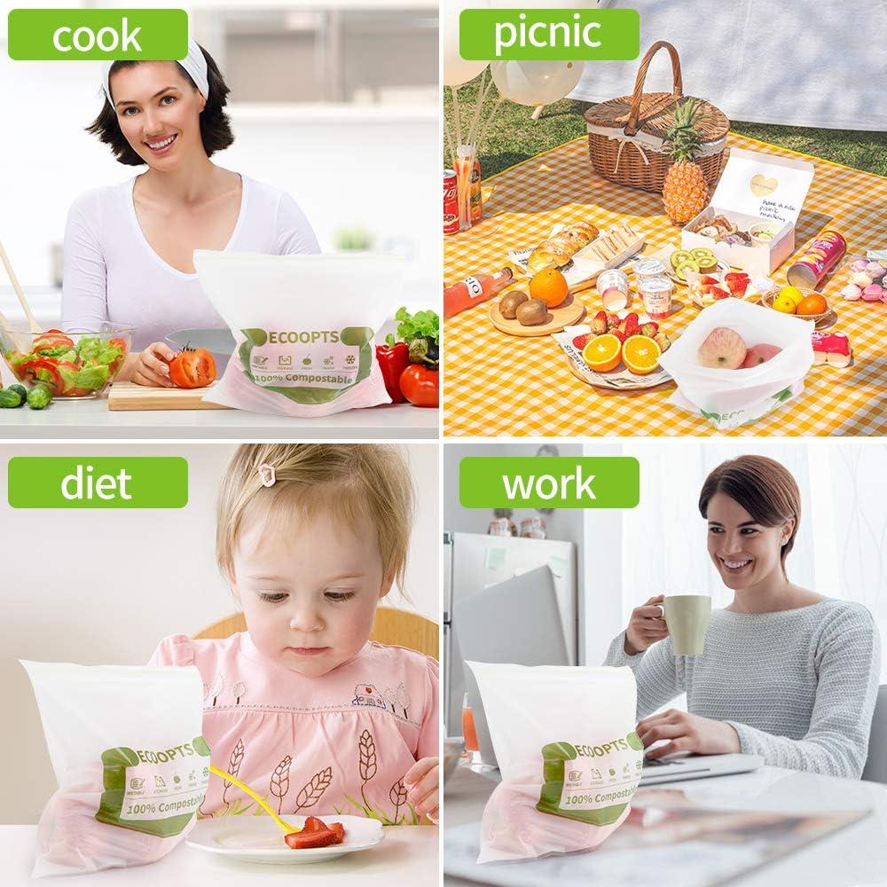 Bolsas Compostables ECOOPTS Grande 20 Unidades 27x28 cm