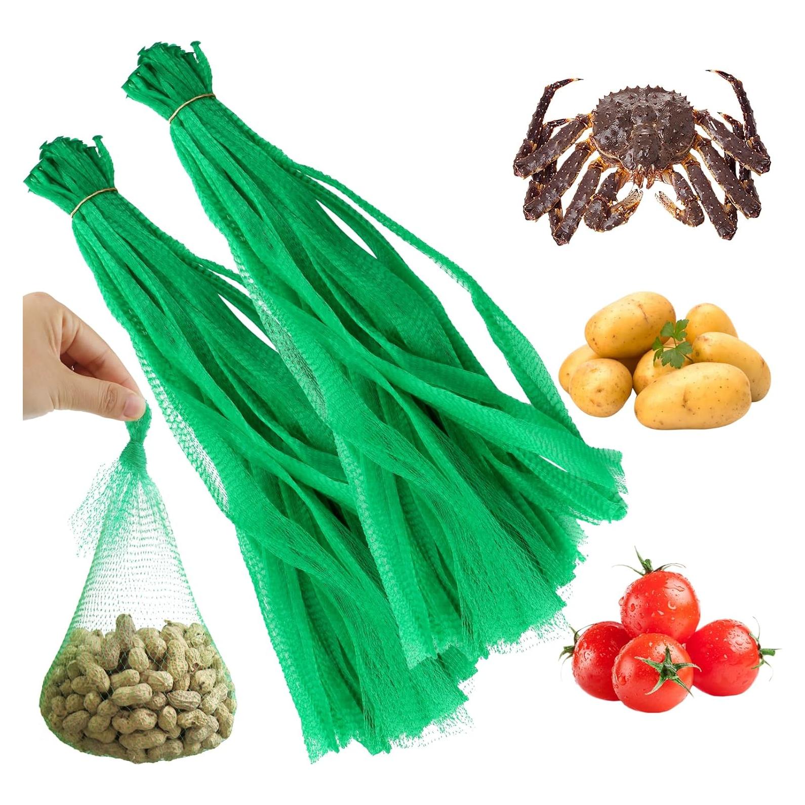 100 Bolsas de Malla Reutilizables Sopoloray 50.8 cm Verde