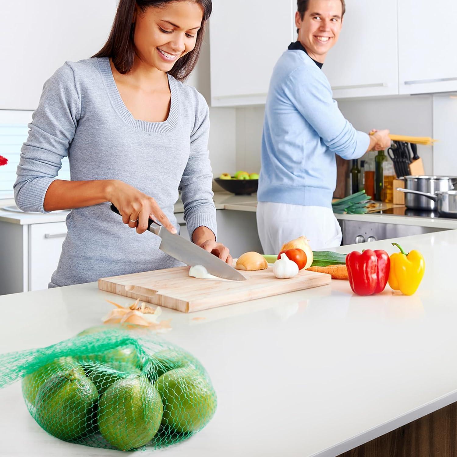 100 Bolsas de Malla Reutilizables Sopoloray 50.8 cm Verde