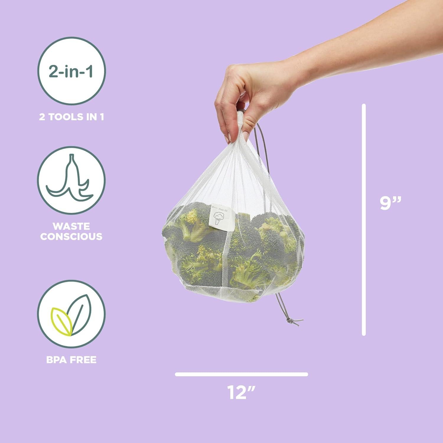 Bolsas Reutilizables Chef'n Fresh'n Store Medianas - 2 Piezas