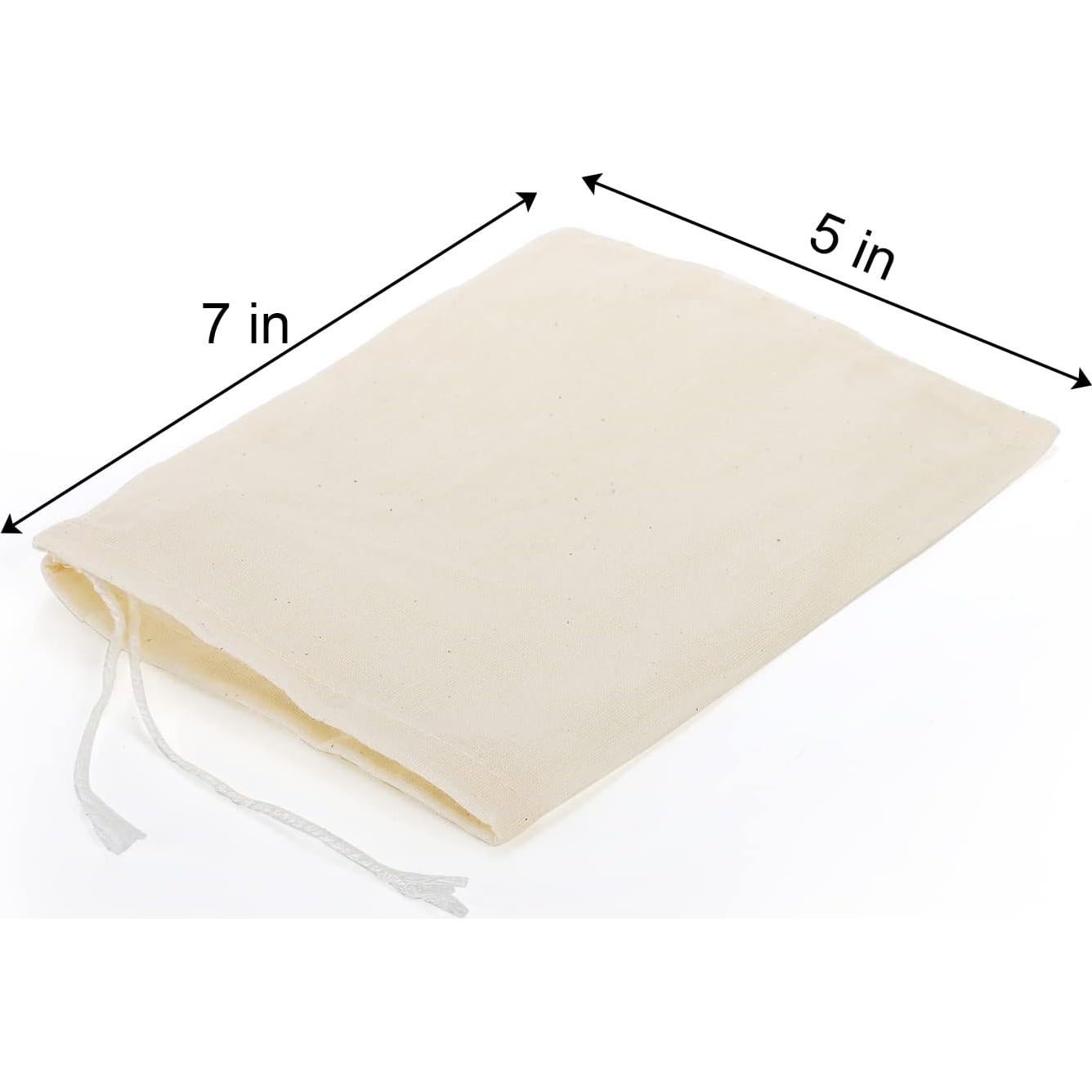 Paquete de 50 Bolsas de Algodón Suwimut 13x18 cm Reutilizables