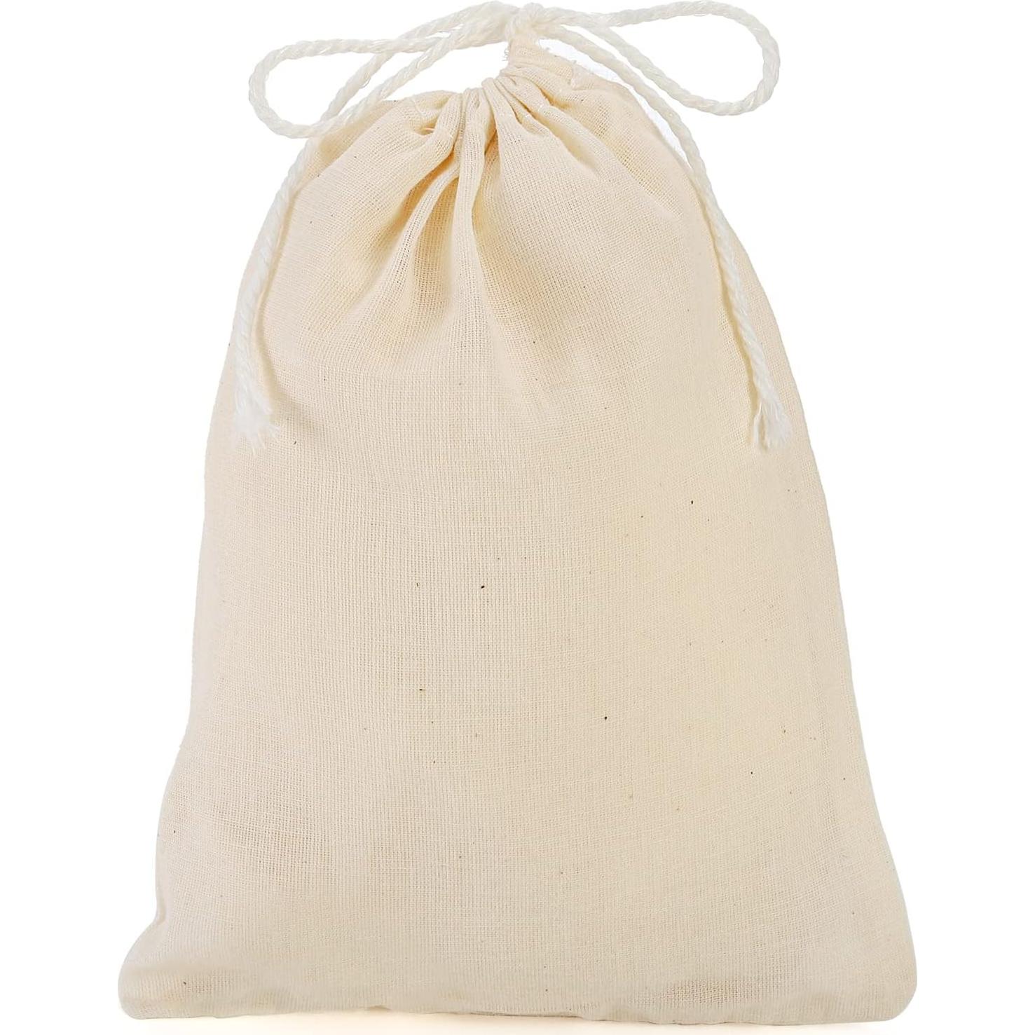 Paquete de 50 Bolsas de Algodón Suwimut 13x18 cm Reutilizables