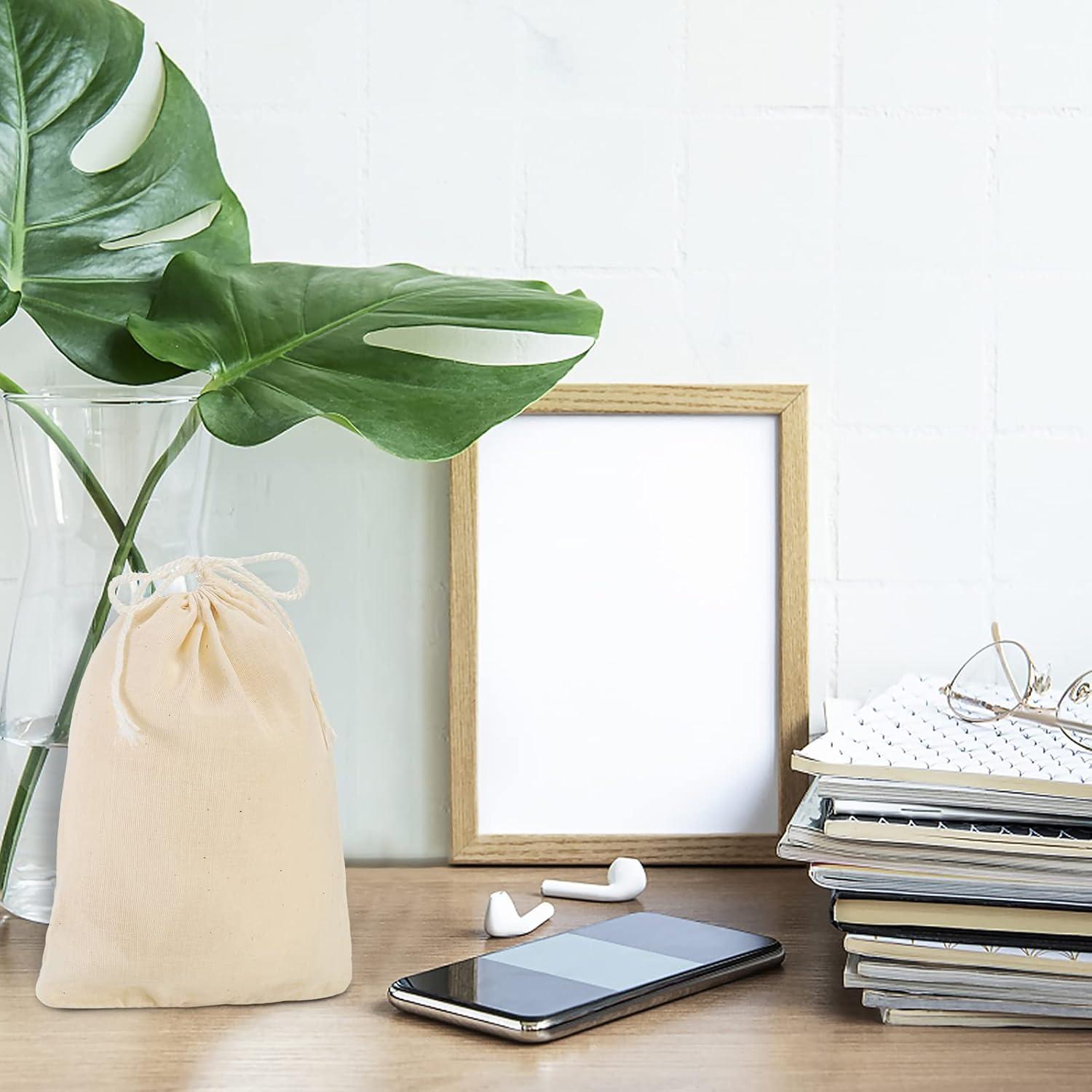 Paquete de 50 Bolsas de Algodón Suwimut 13x18 cm Reutilizables