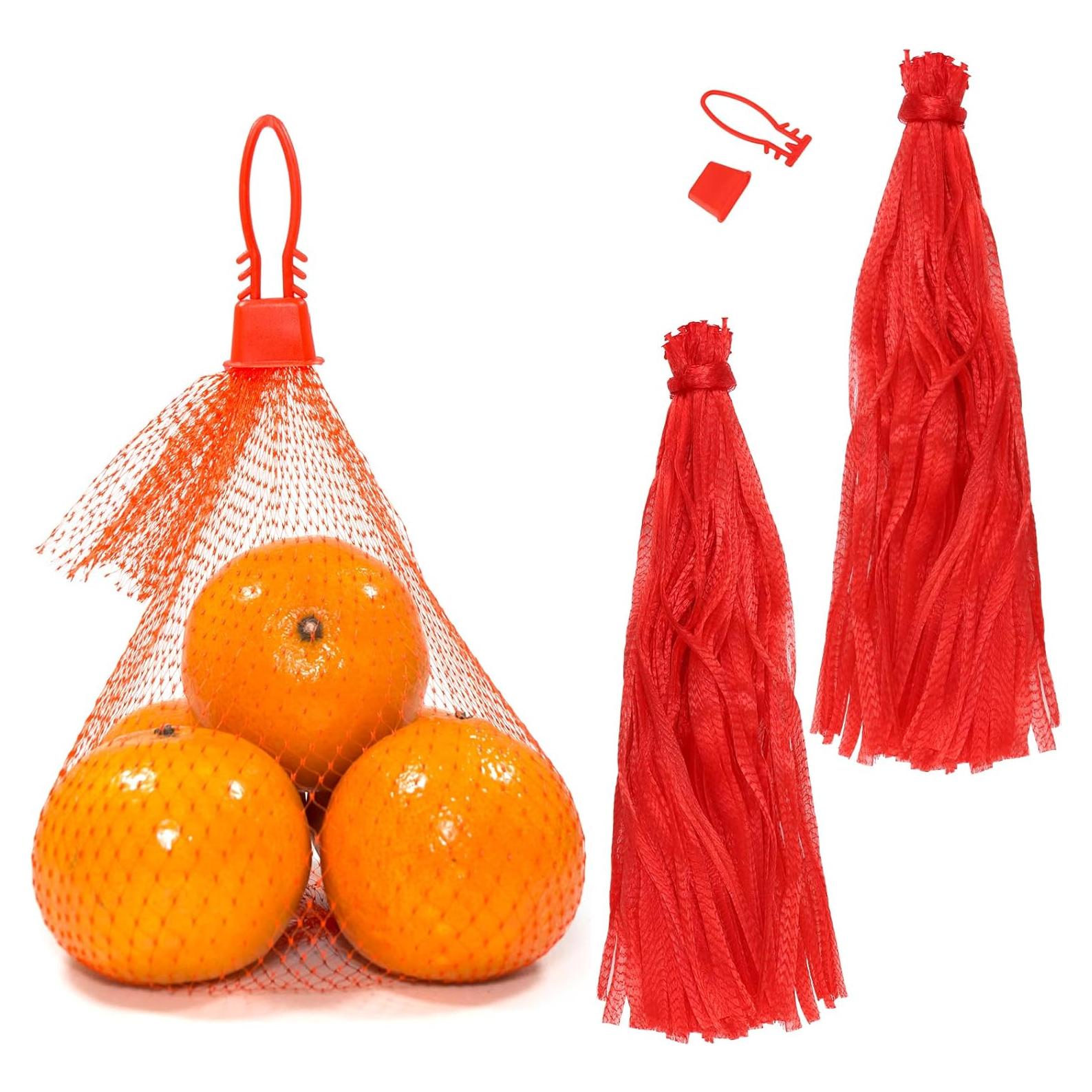 400 Bolsas de Malla de Nylon 55 cm MUKLEI para Frutas y Verduras