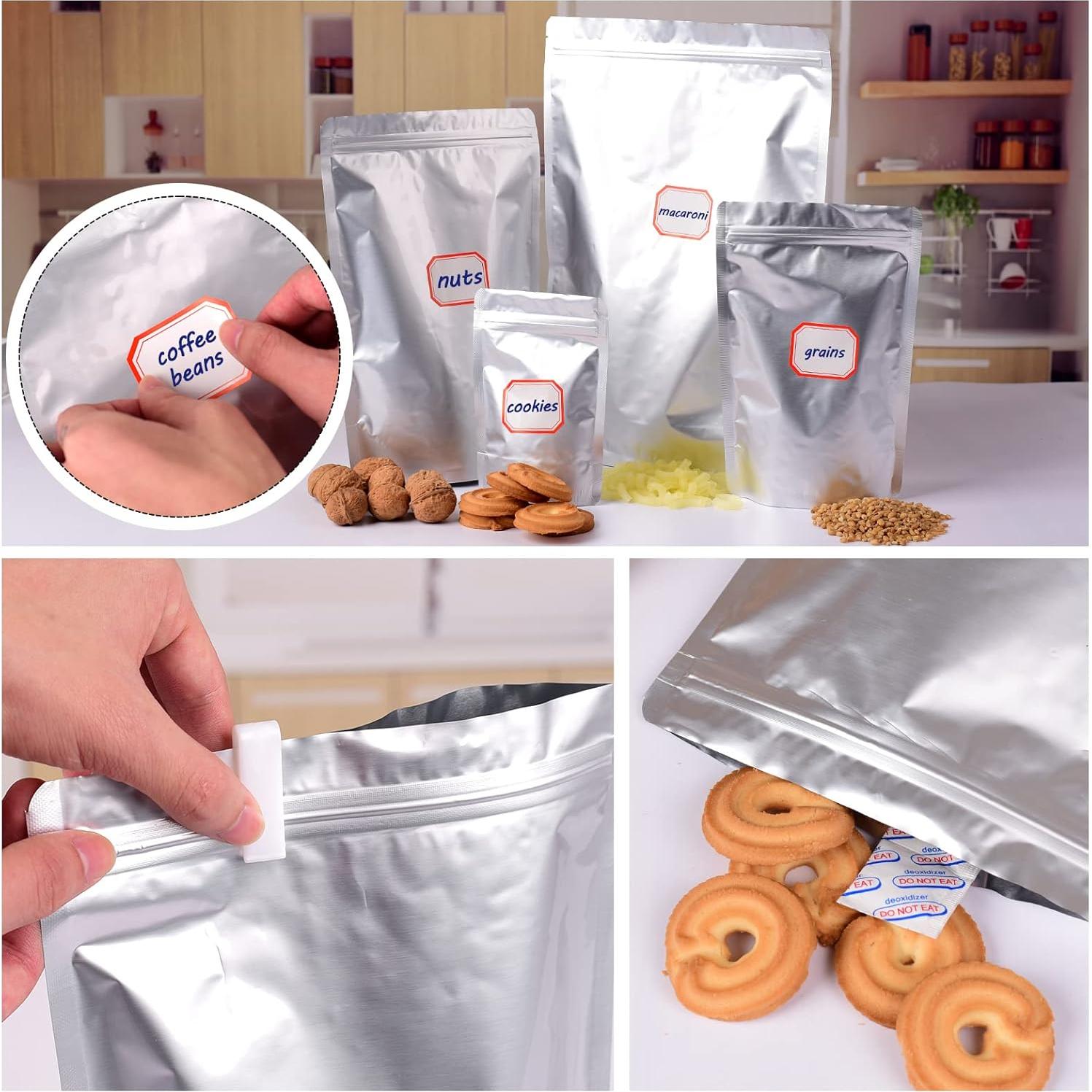 120 Bolsas Mylar Leboduo para Almacenamiento de Alimentos