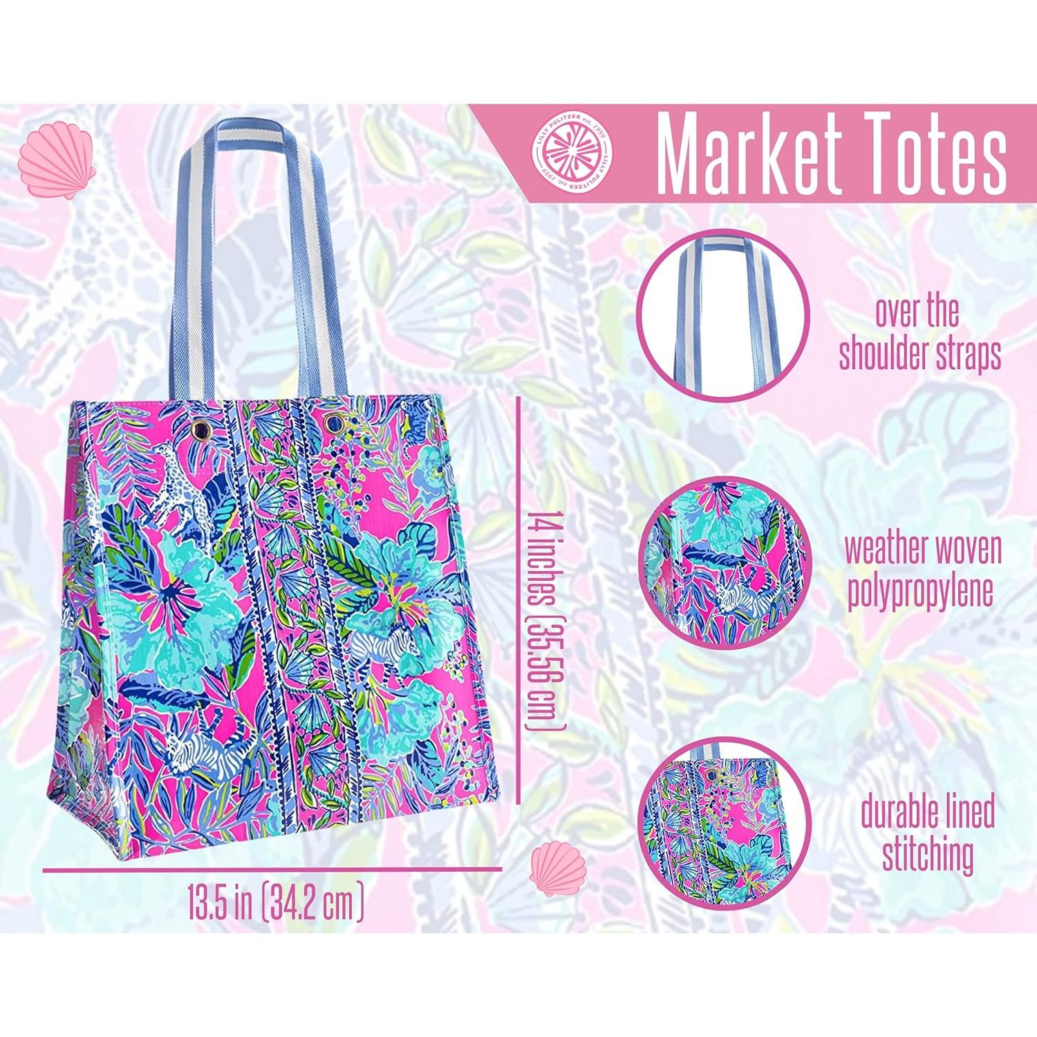 Bolsa de Compras Reutilizable Lilly Pulitzer Lil Earned Stripes