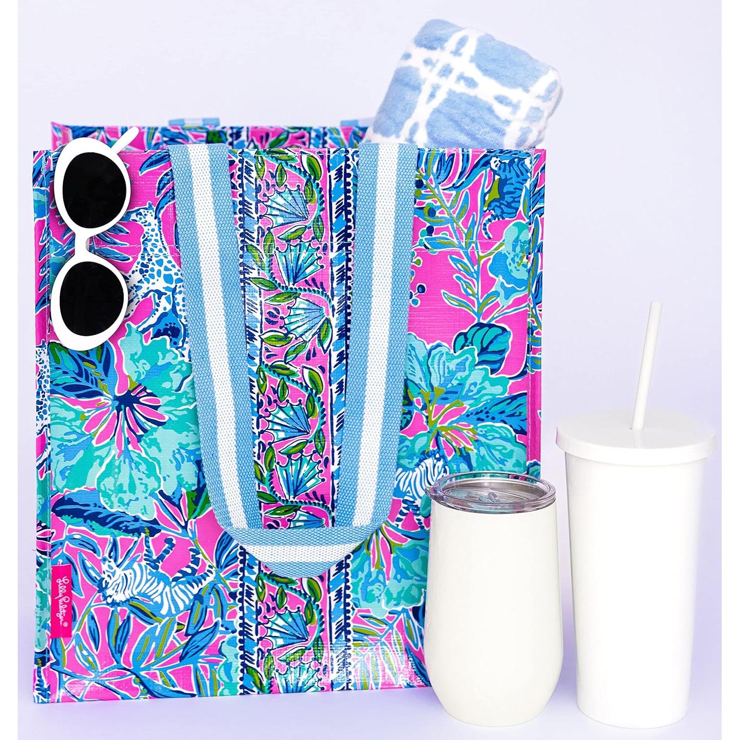 Bolsa de Compras Reutilizable Lilly Pulitzer Lil Earned Stripes