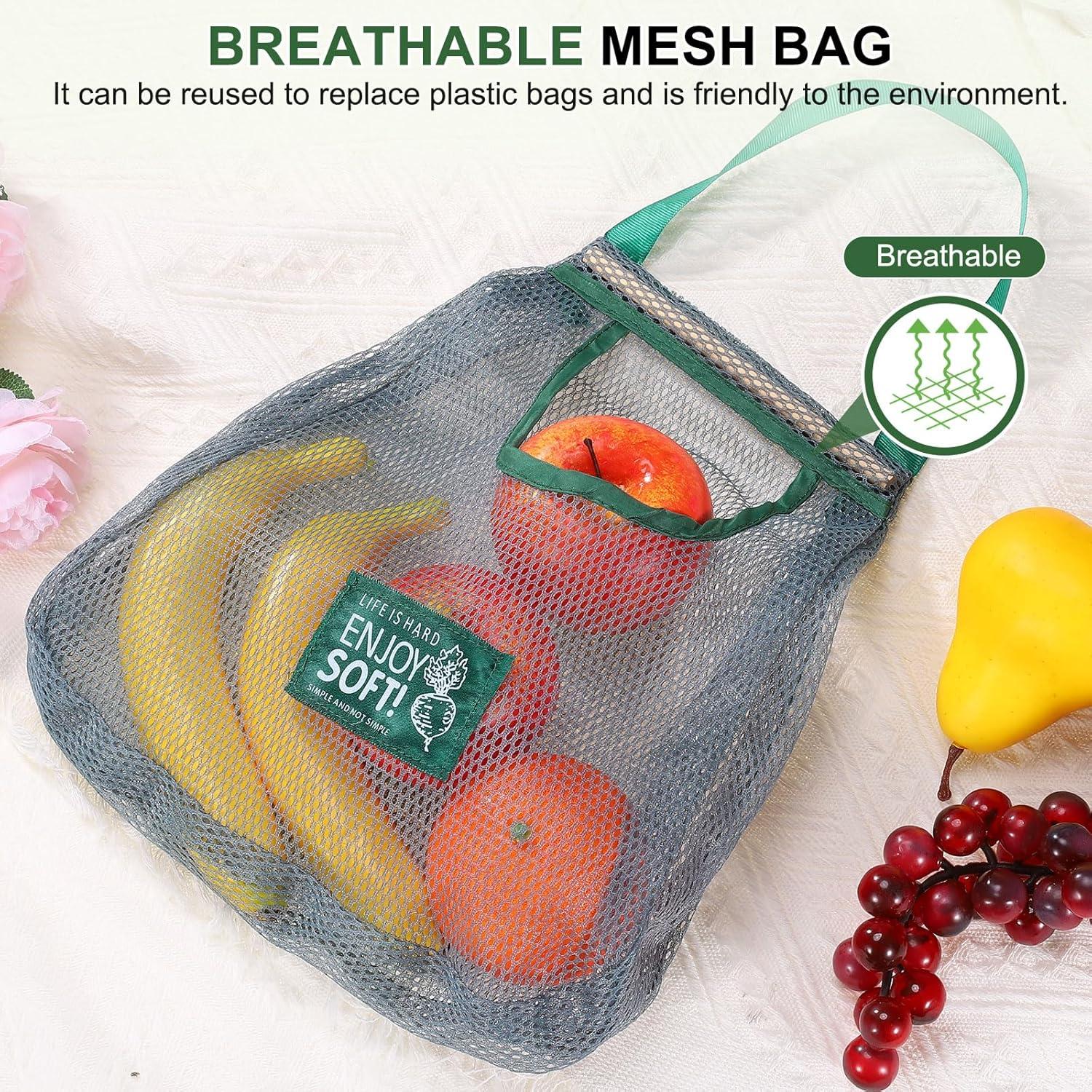 Bolsa de Almacenamiento de Malla Colgante uxcell 2Pcs 41x30cm Verde