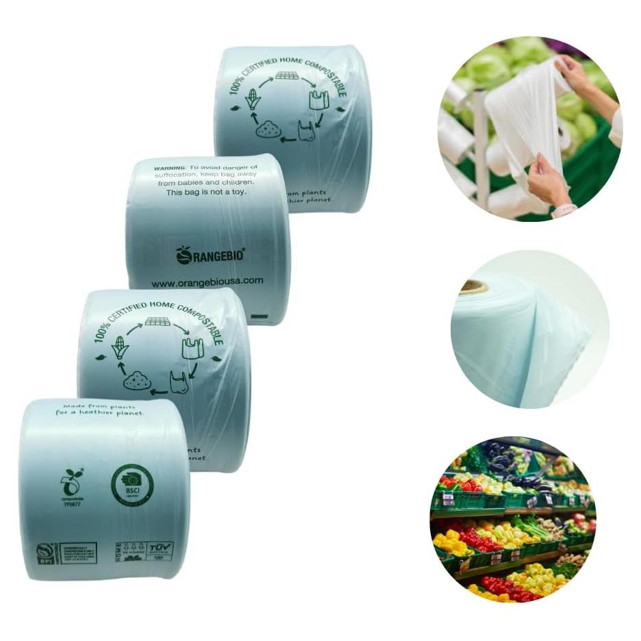 Bolsas Compostables OrangeBio 1000 Unidades 35.56x45.72cm