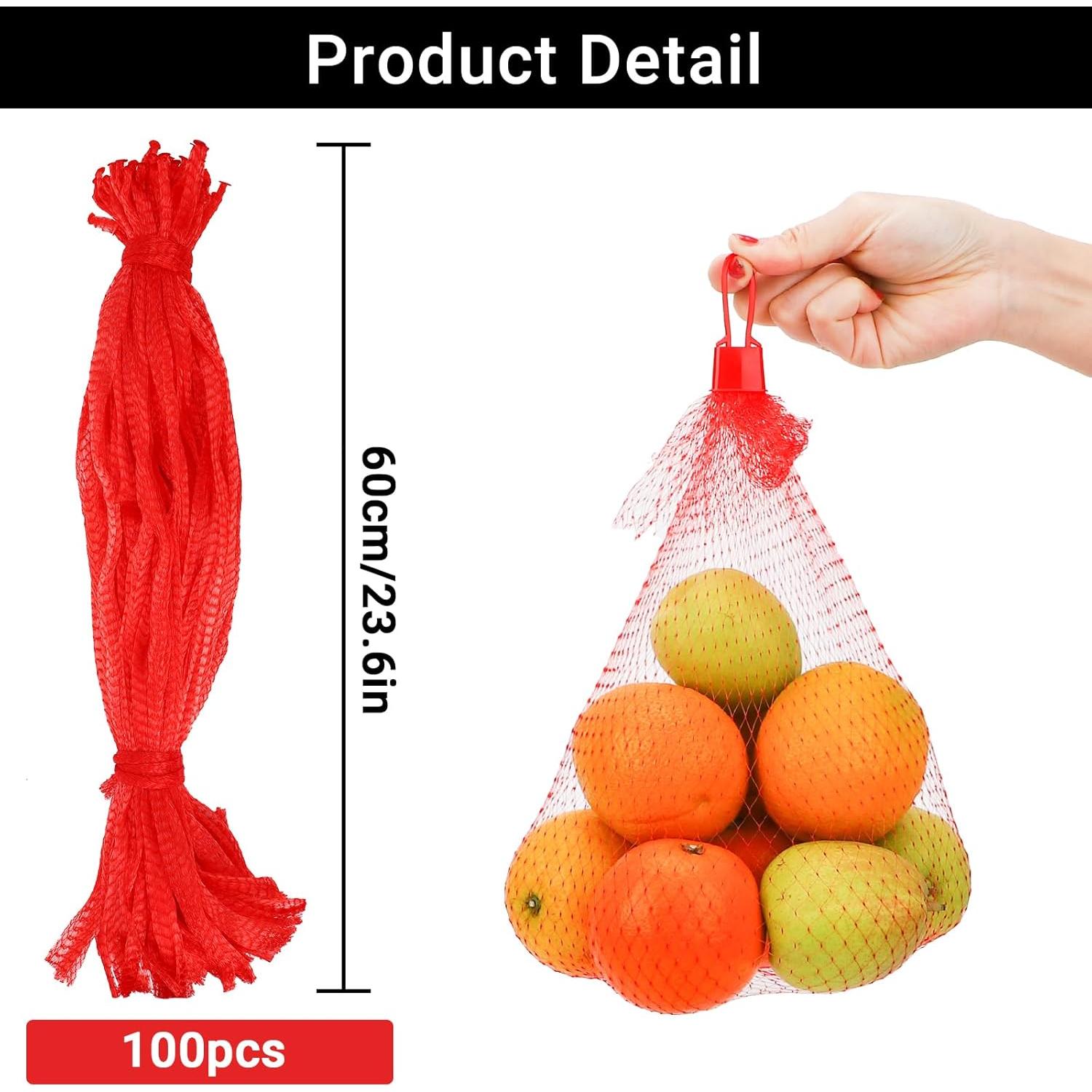 Paquete de 100 Bolsas Reutilizables ENPOINT 60 cm Rojo