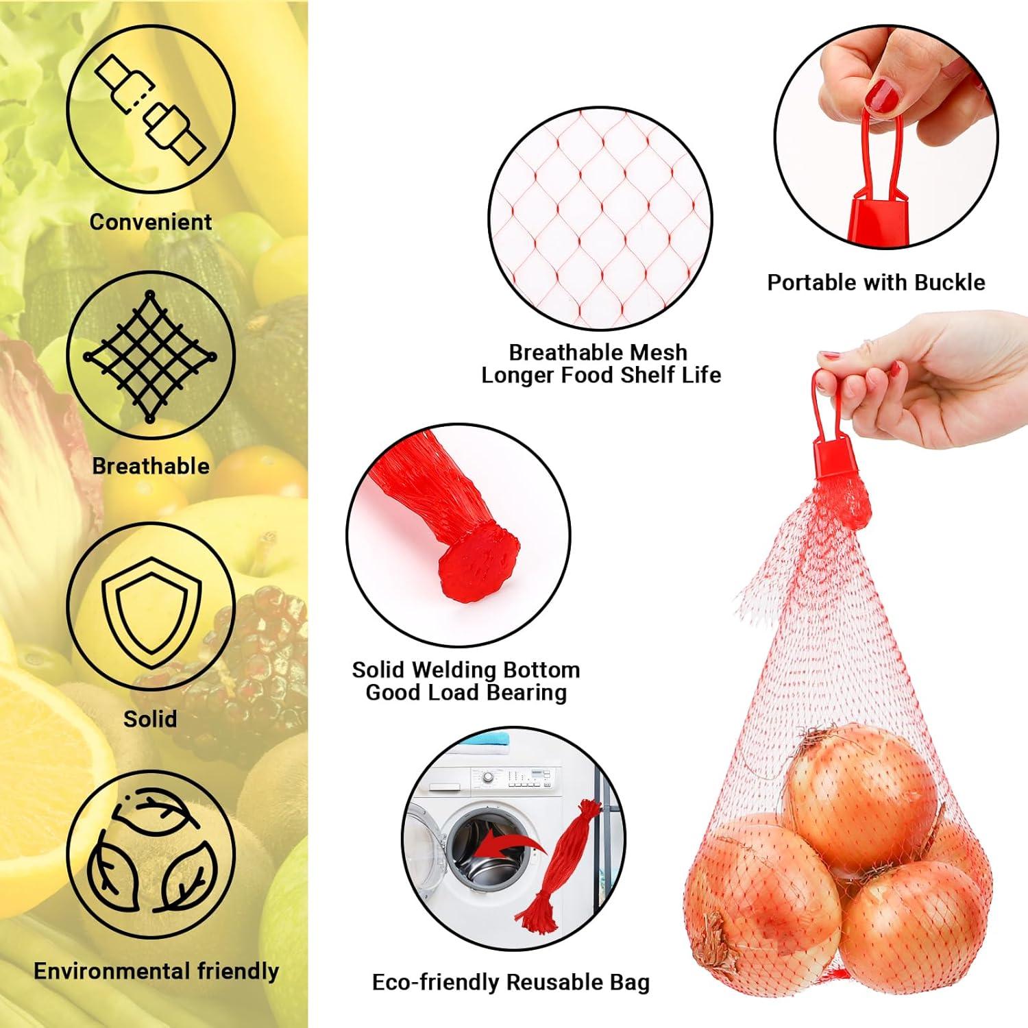 Paquete de 100 Bolsas Reutilizables ENPOINT 60 cm Rojo