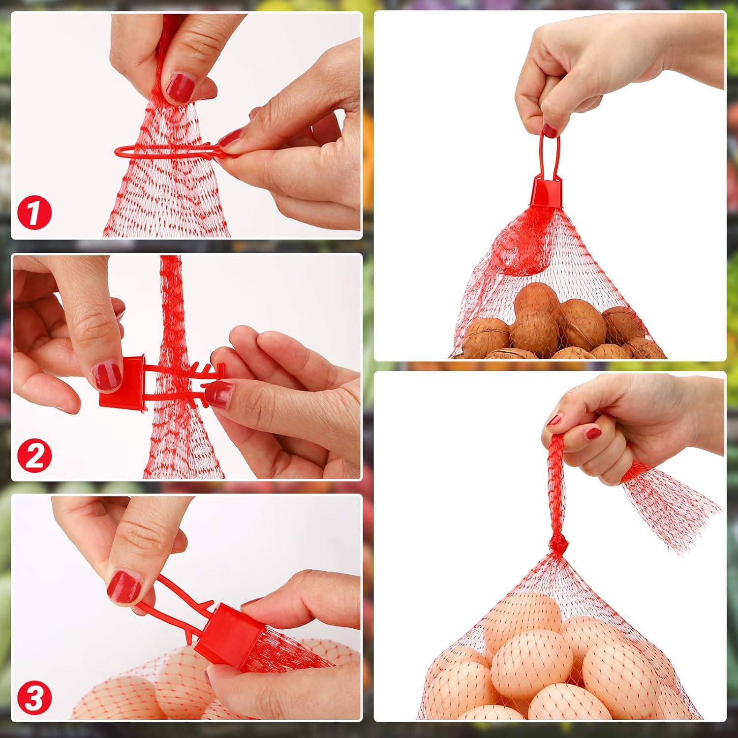 Paquete de 100 Bolsas Reutilizables ENPOINT 60 cm Rojo