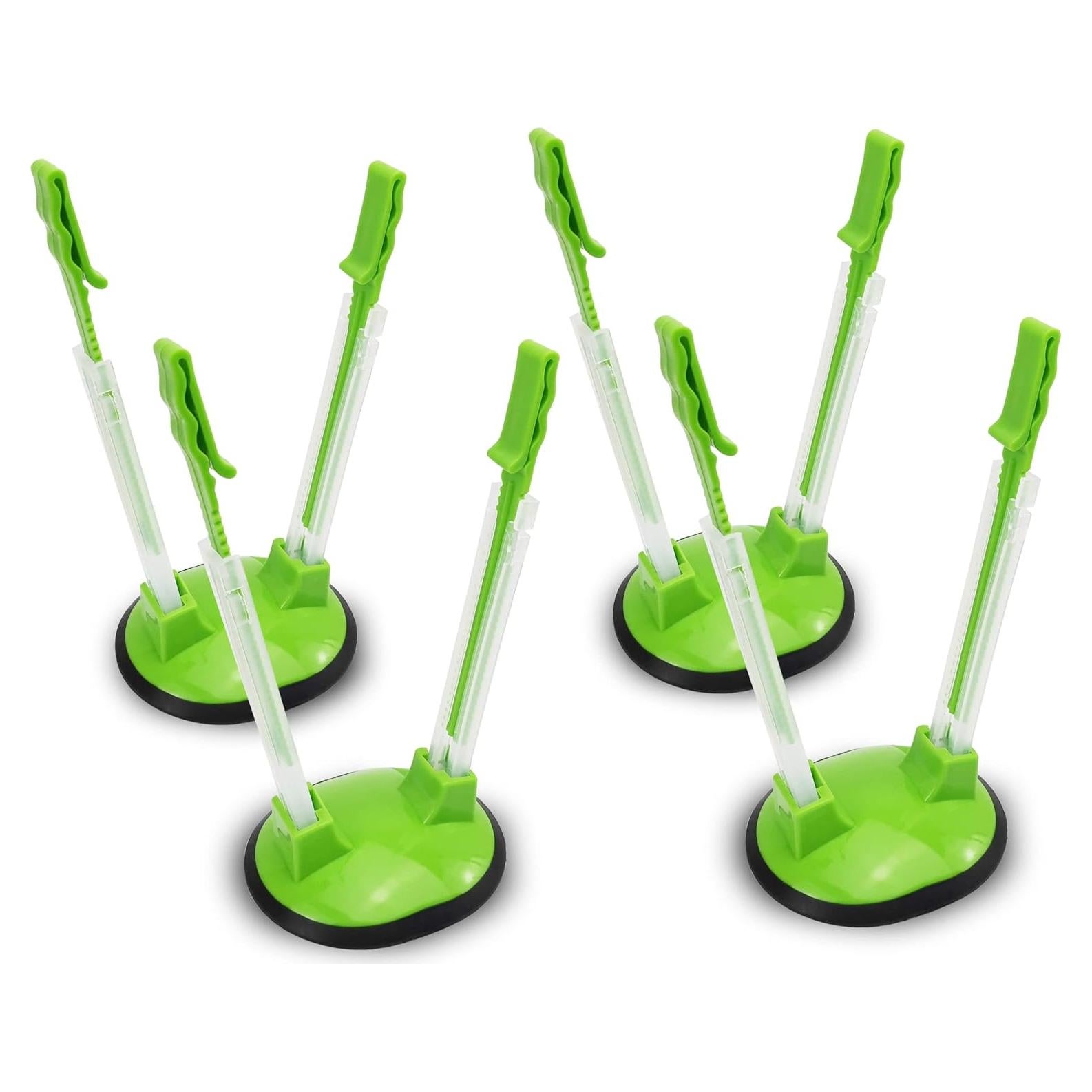 Soporte para bolsas de plástico Ruibo - Paquete de 4, ajustable