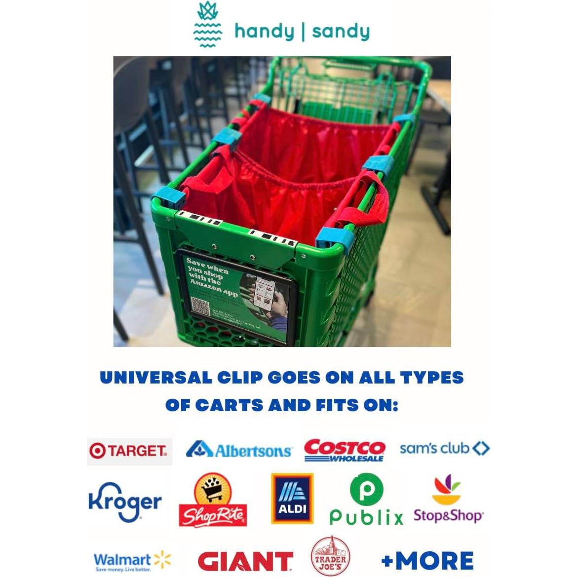 Paquete de 3 Bolsas Reutilizables Handy Sandy Azul 40.6x21.6cm