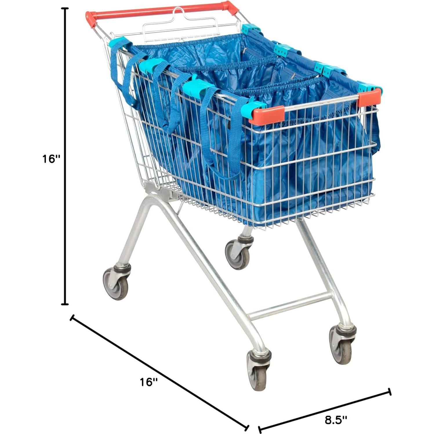 Paquete de 3 Bolsas Reutilizables Handy Sandy Azul 40.6x21.6cm