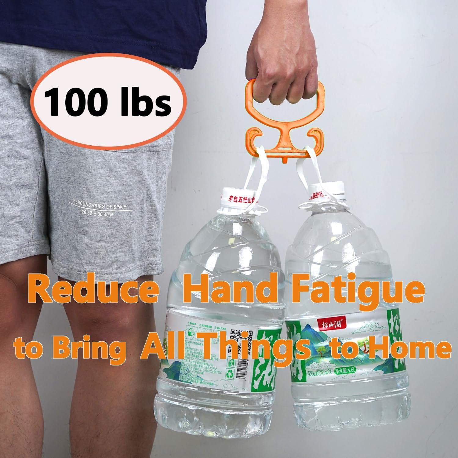 Porta Bolsas de Compras Phininia Naranja 2 Piezas Soporta 45kg