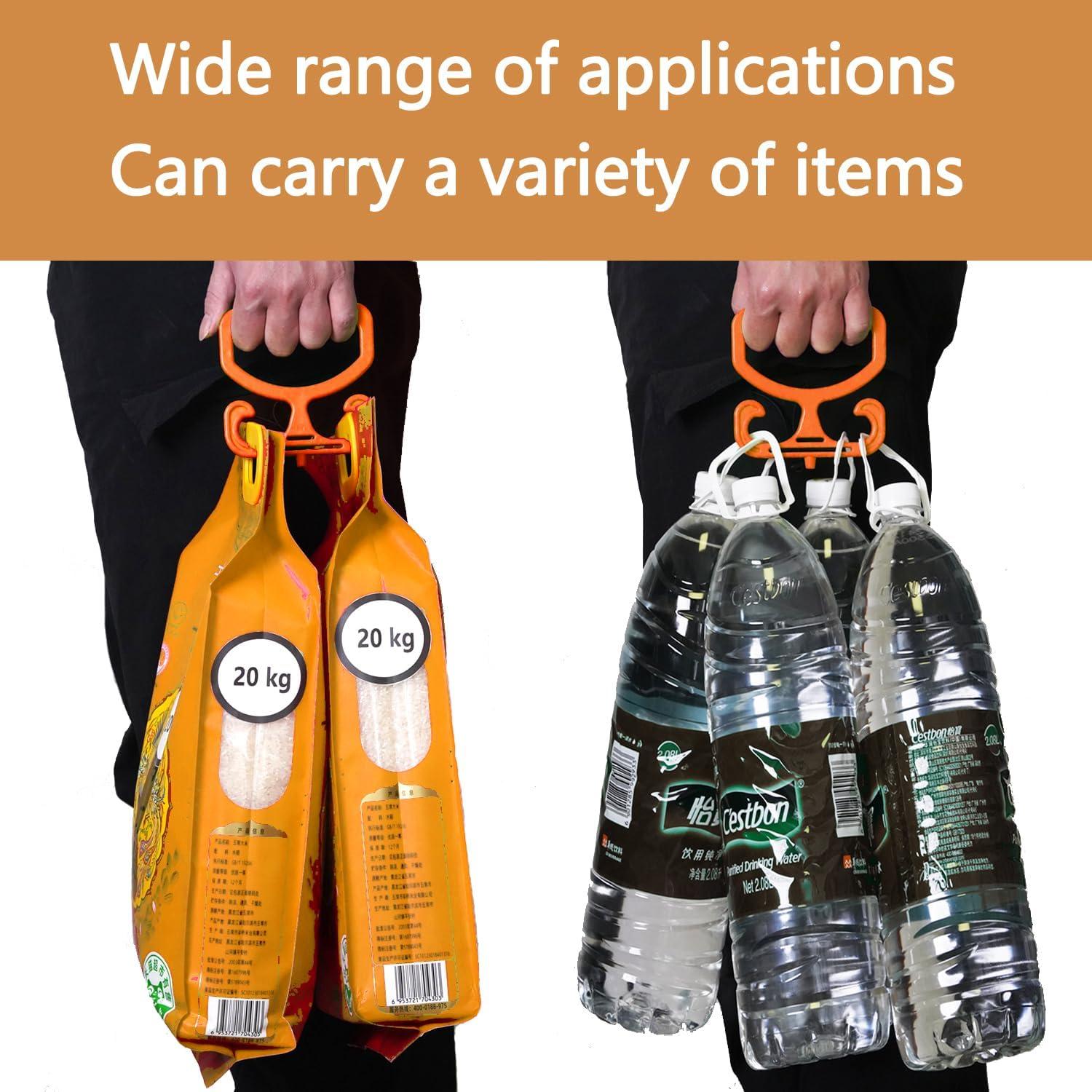 Porta Bolsas de Compras Phininia Naranja 2 Piezas Soporta 45kg