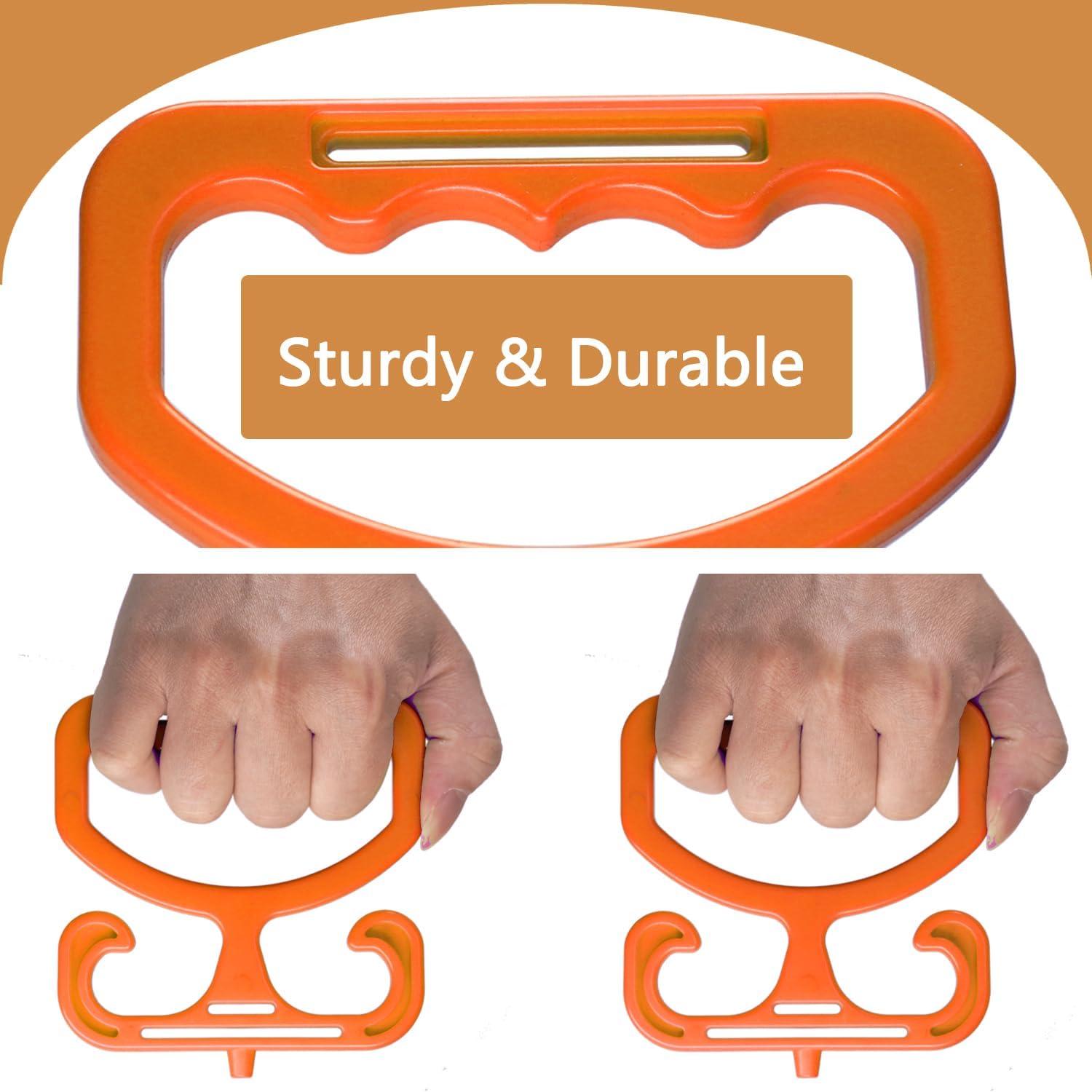 Porta Bolsas de Compras Phininia Naranja 2 Piezas Soporta 45kg