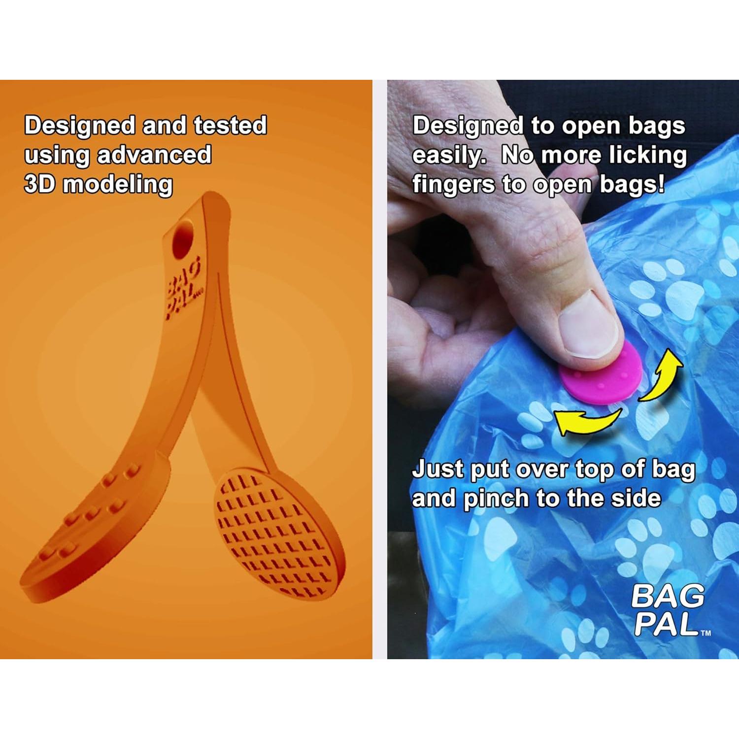 Abridor de bolsas de excremento y supermercado SilenTags - Paquete de 2