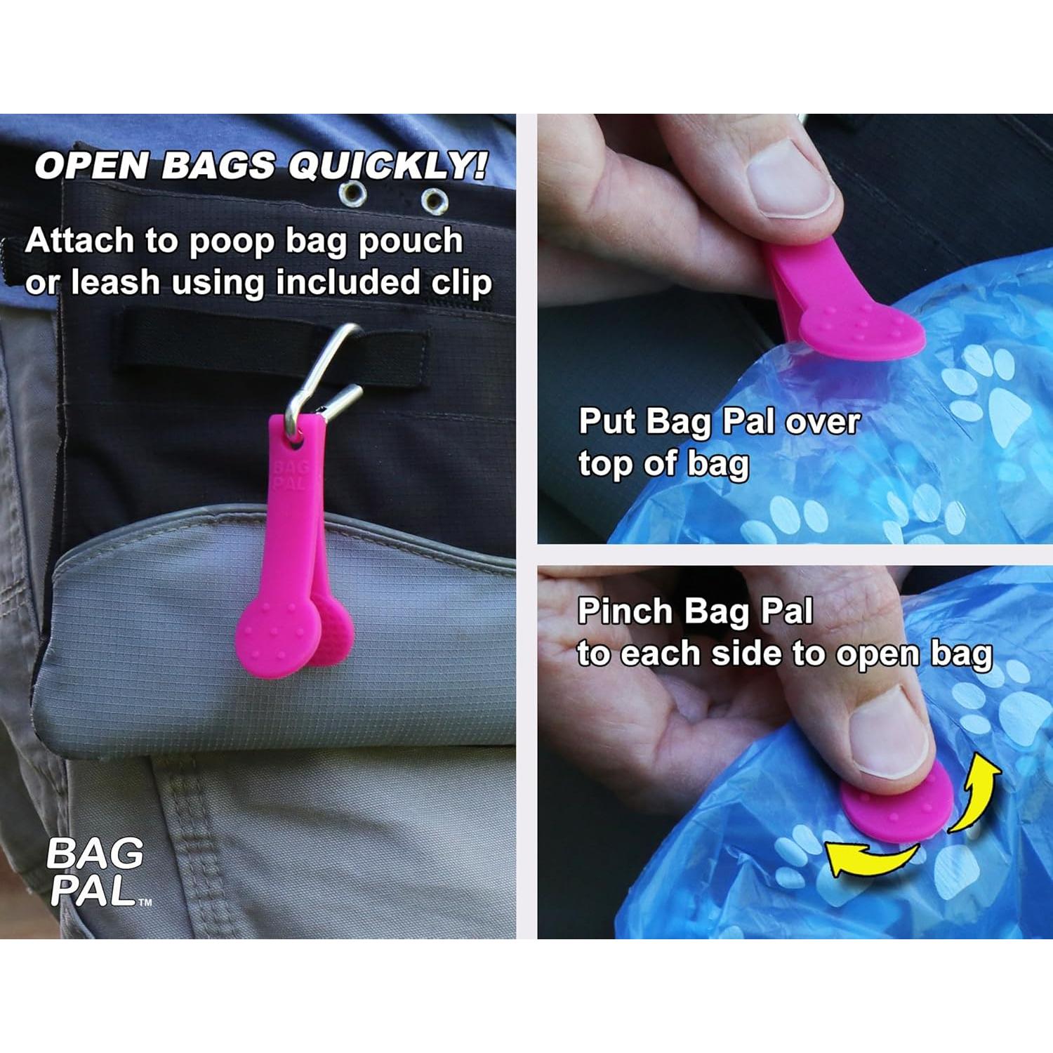 Abridor de bolsas de excremento y supermercado SilenTags - Paquete de 2