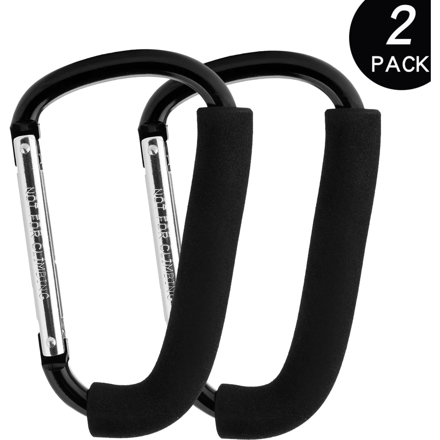 Ganchos para Cochecito Funbliss - Paquete de 2, Aluminio, 16 cm