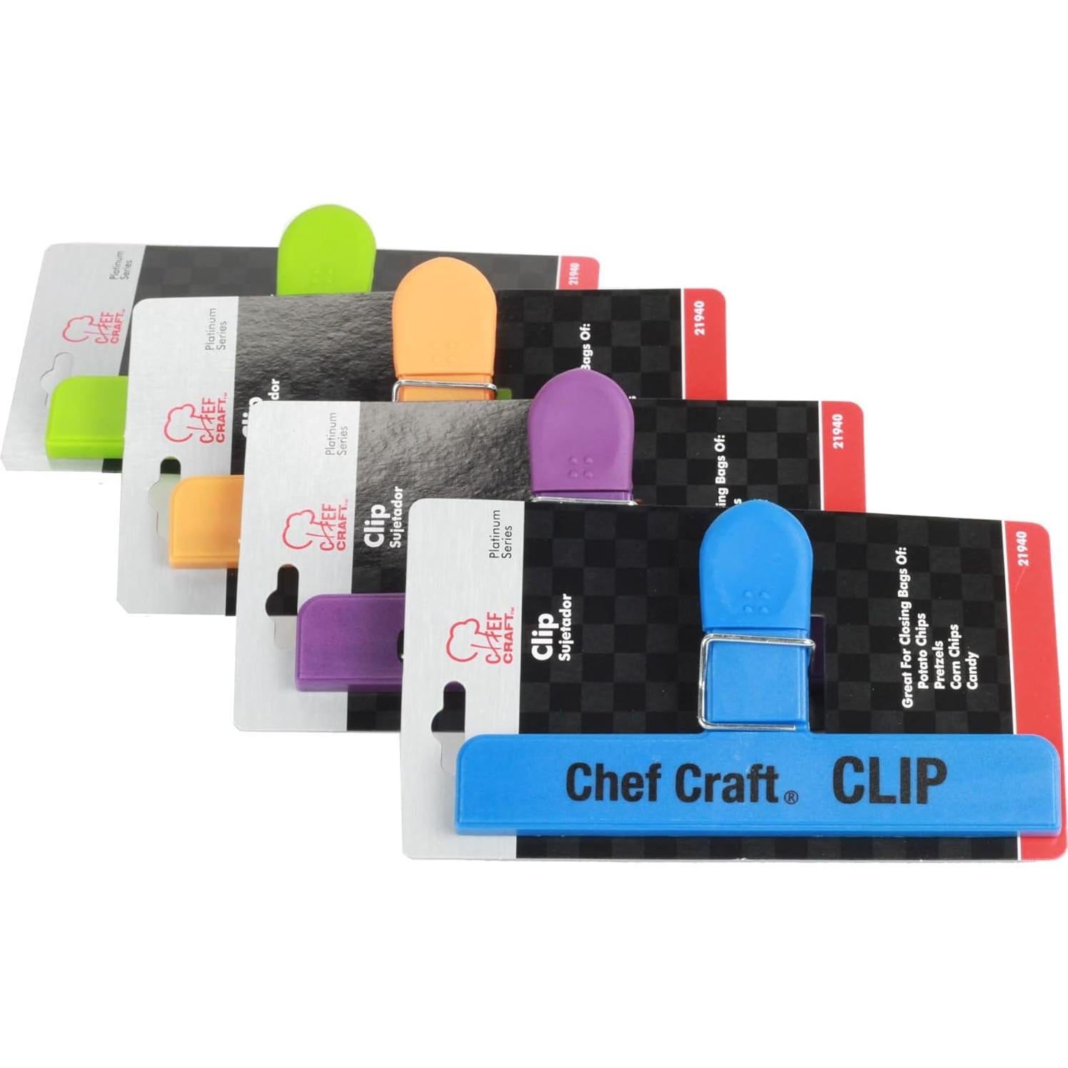 Clip Grande de Bolsa Chef Craft 15.24 cm Color Variado