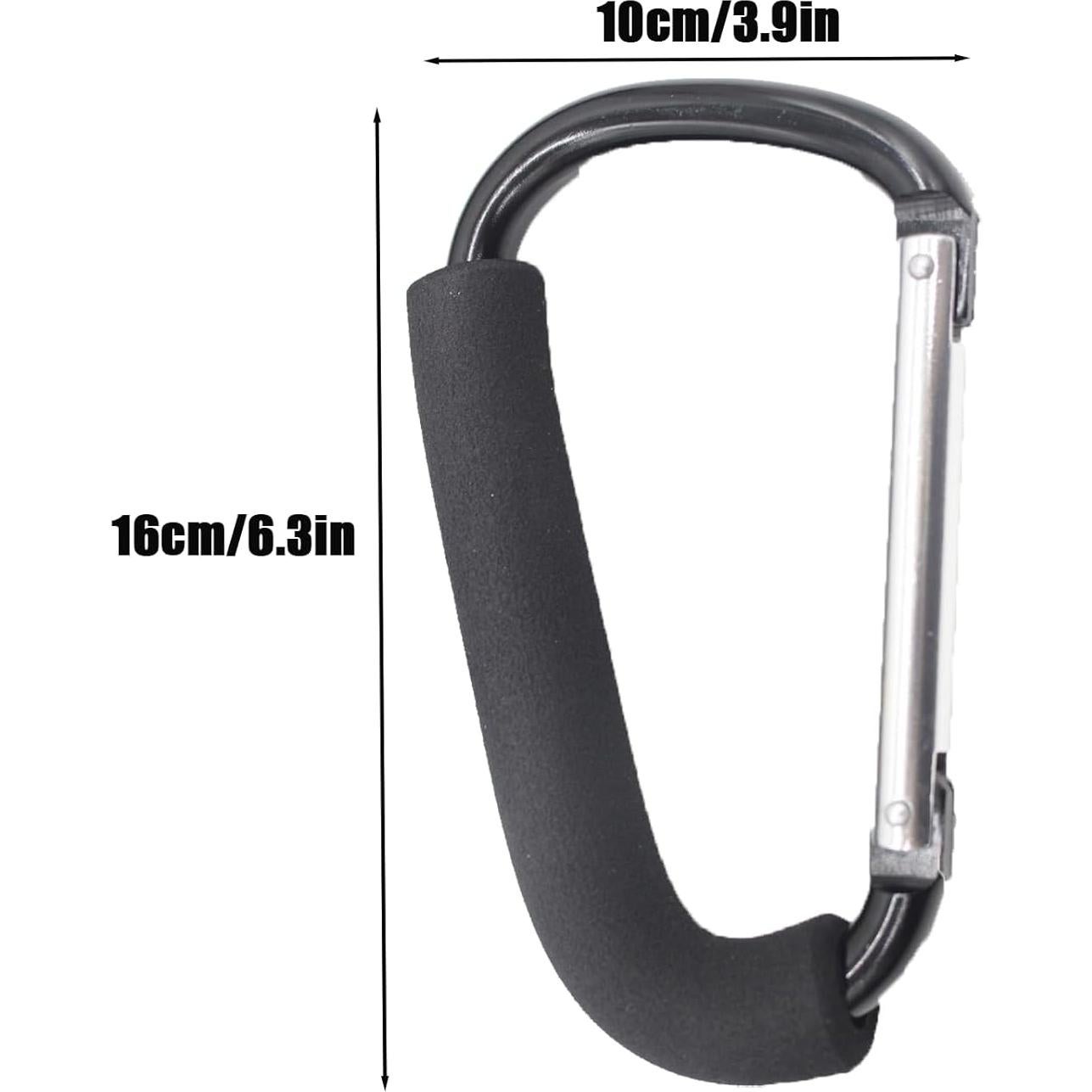 Ganchos para Cochecito PandaEar 2 Piezas 16 cm Alta Resistencia