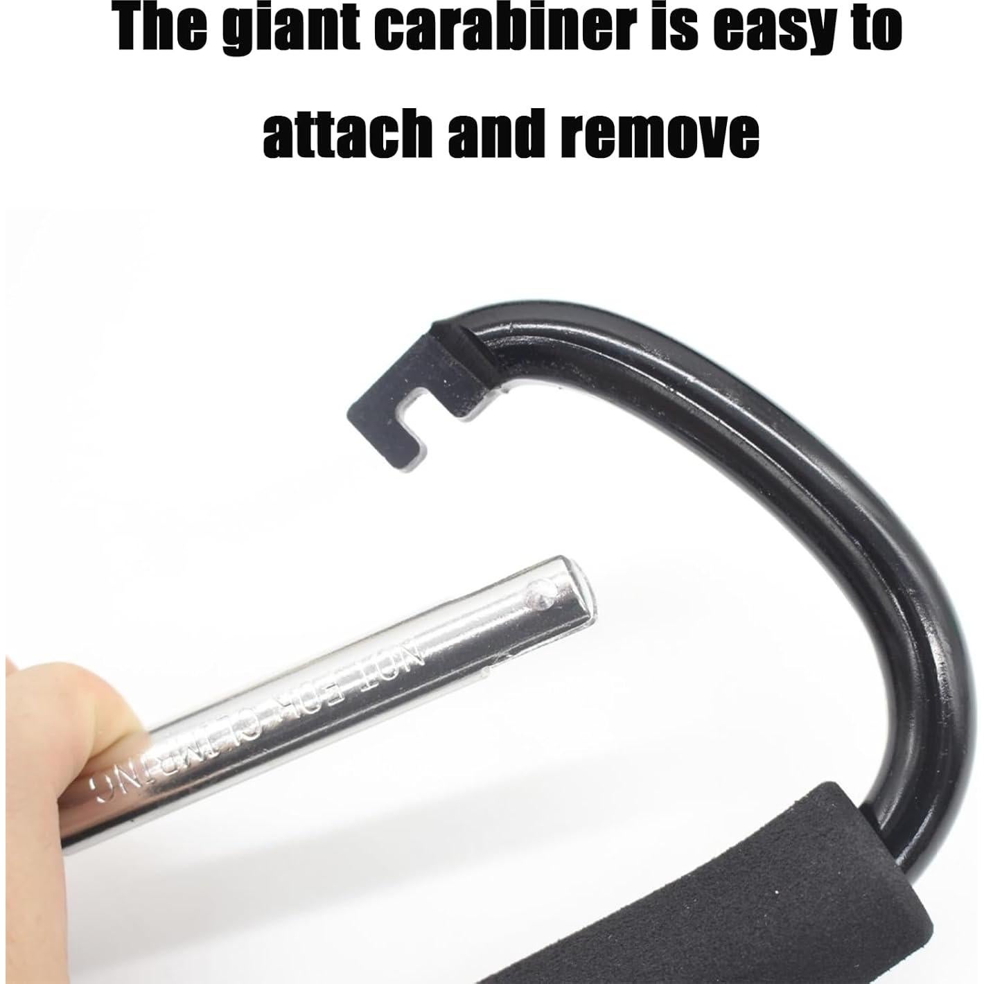 Ganchos para Cochecito PandaEar 2 Piezas 16 cm Alta Resistencia