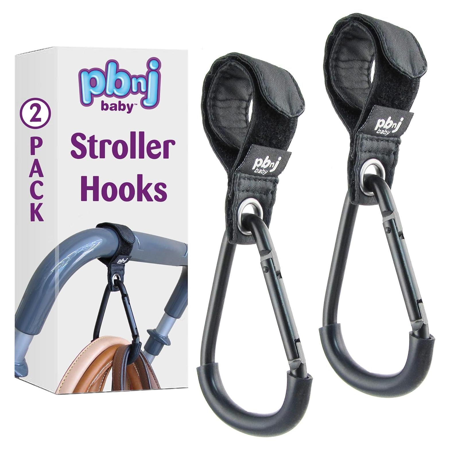 Ganchos para Cochecito PBnJ - Organizador de Bolsas 2 Piezas