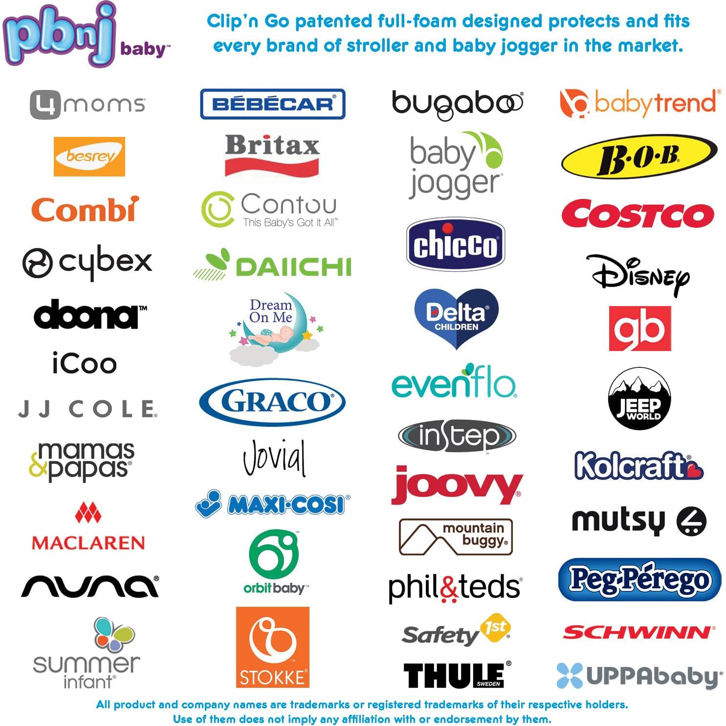 Ganchos para Cochecito PBnJ - Organizador de Bolsas 2 Piezas