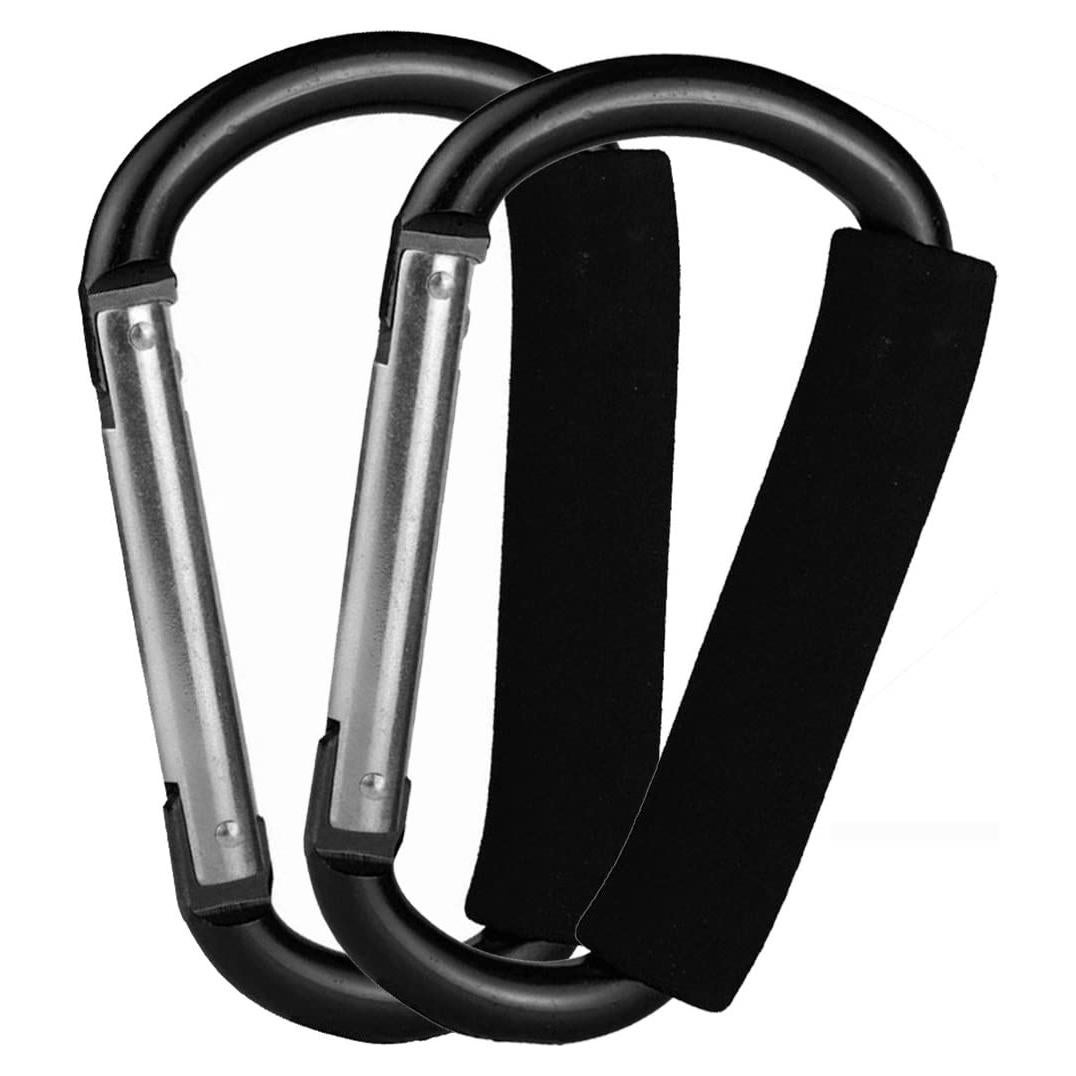 Ganchos para Cochecito BanYakong 2 Pcs Aluminio Negro 15.88 kg