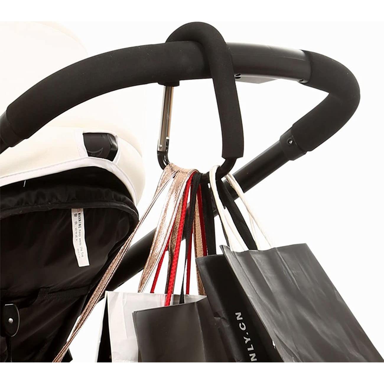 Ganchos para Cochecito BanYakong 2 Pcs Aluminio Negro 15.88 kg