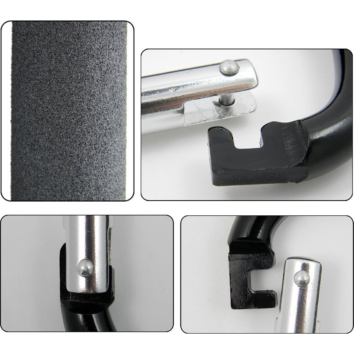 Ganchos para Cochecito BanYakong 2 Pcs Aluminio Negro 15.88 kg