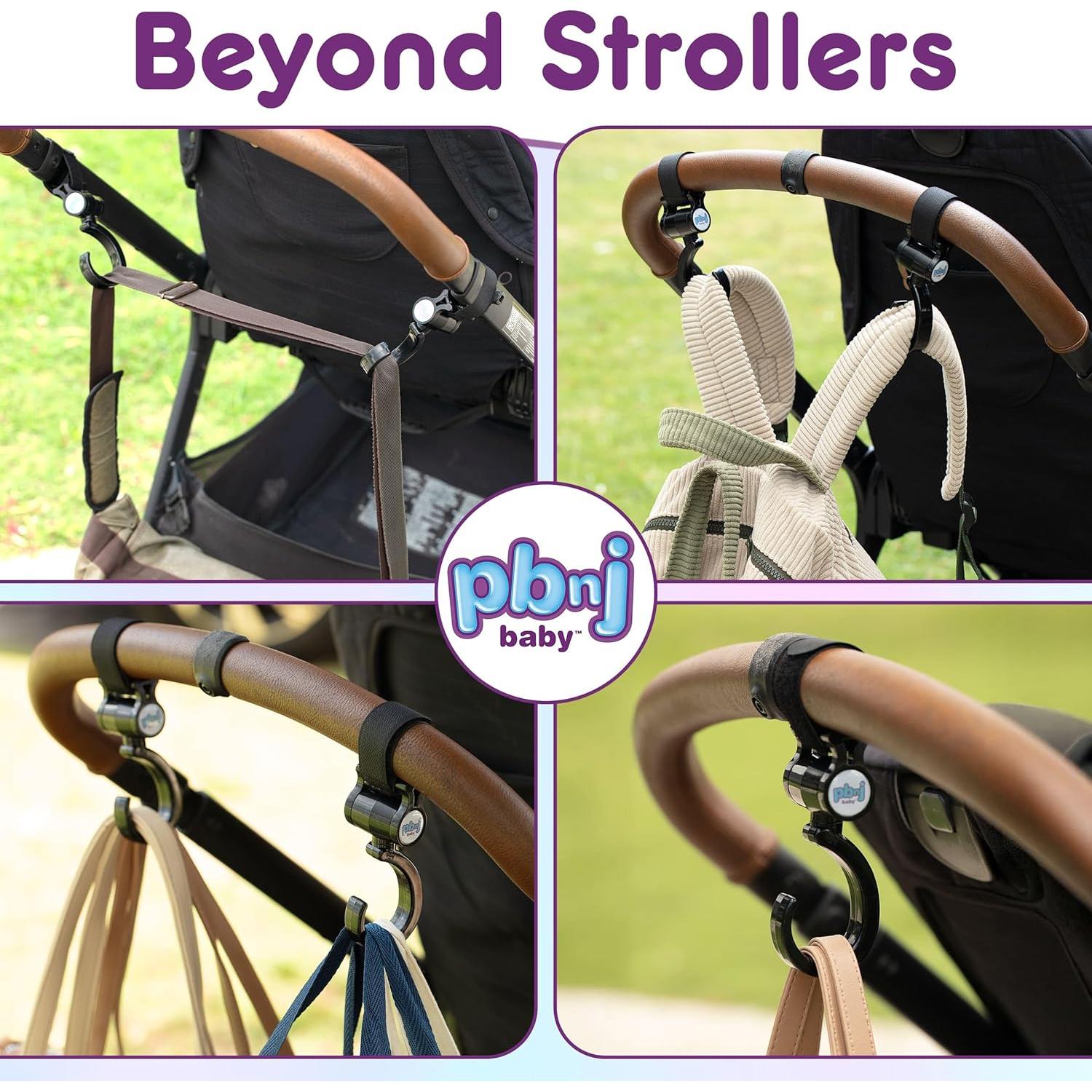 Ganchos para Cochecito PBnJ - Organizador de Bolsas 2 Piezas